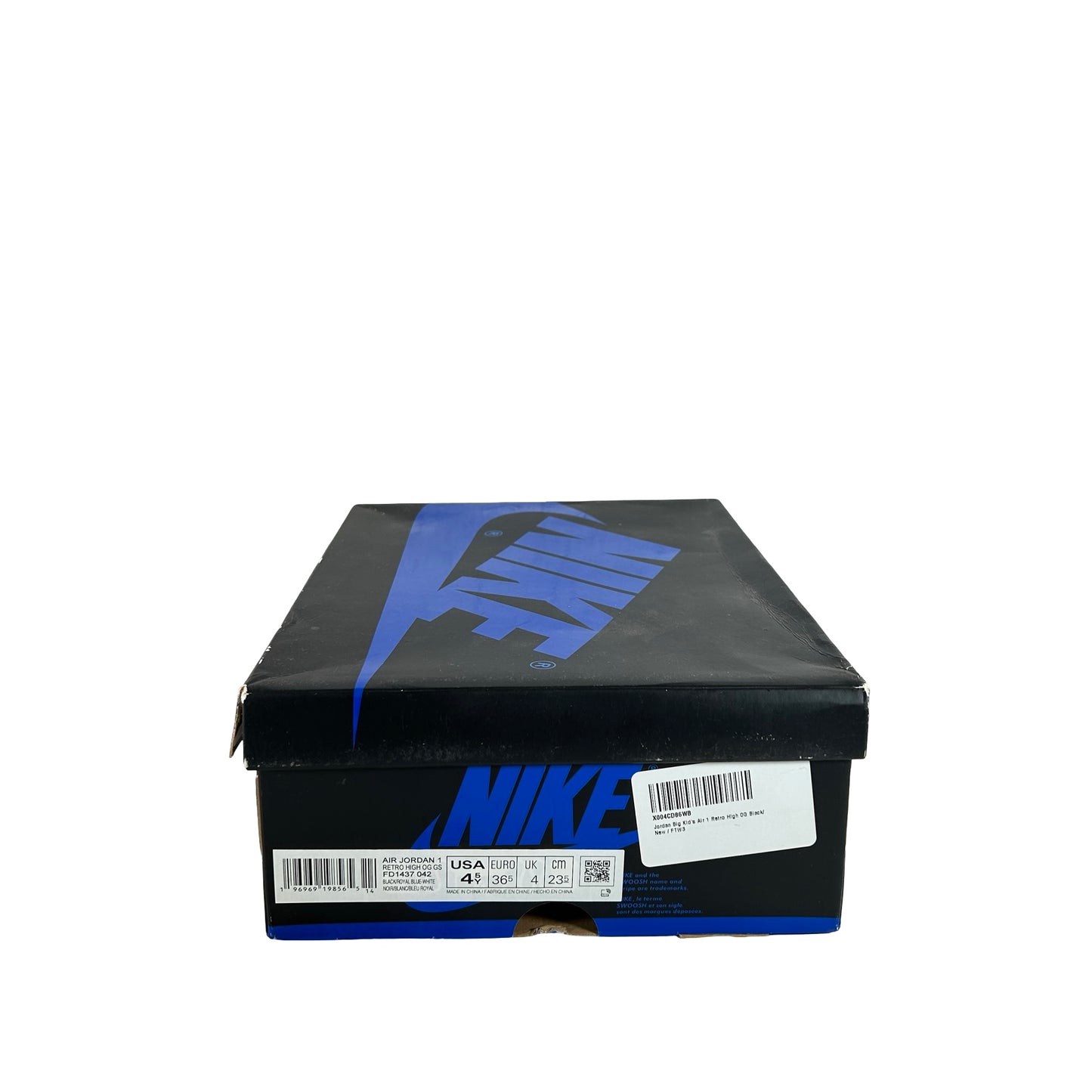 FD1437 042 Jordan 1 Retro High OG Royal Reimagined (GS) [USED] - 4.5 Y (Used)