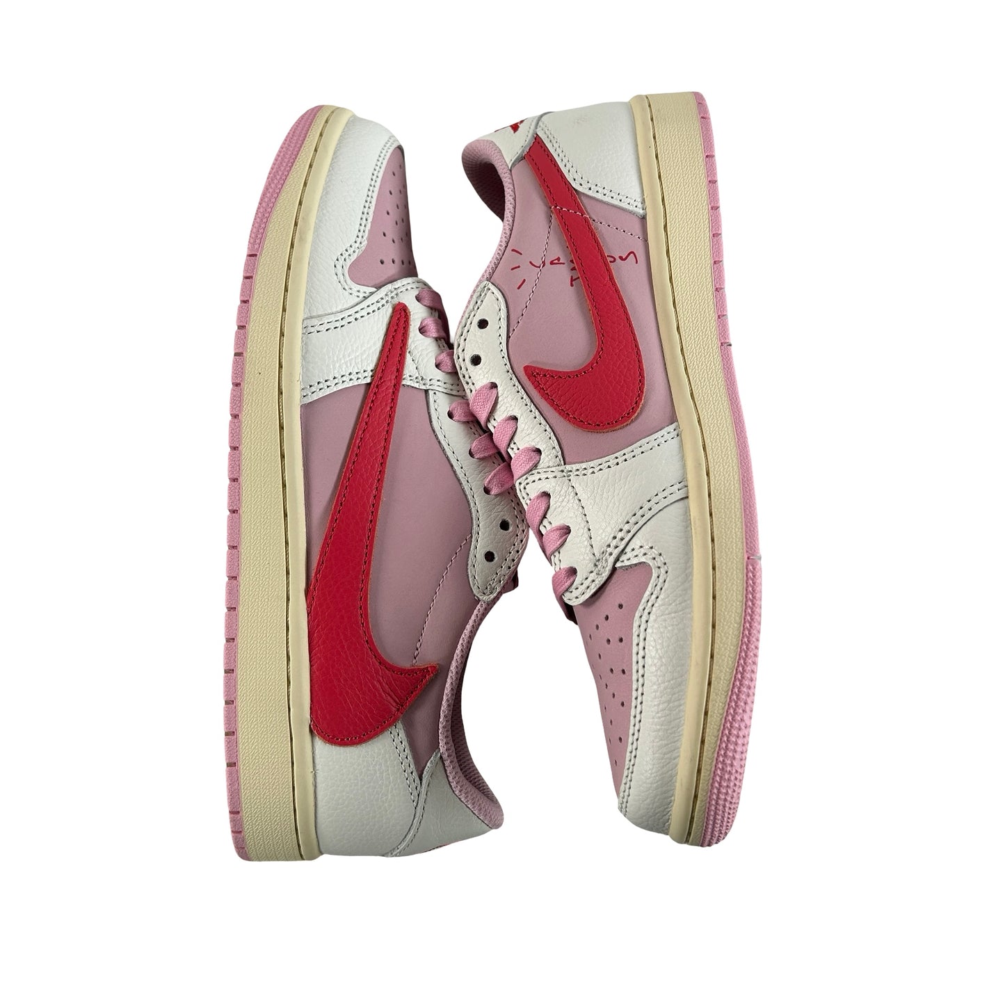 IQ7604 101 Jordan 1 Retro Low OG SP Travis Scott Sail Tropical Pink [USED] - 8 M (Used)