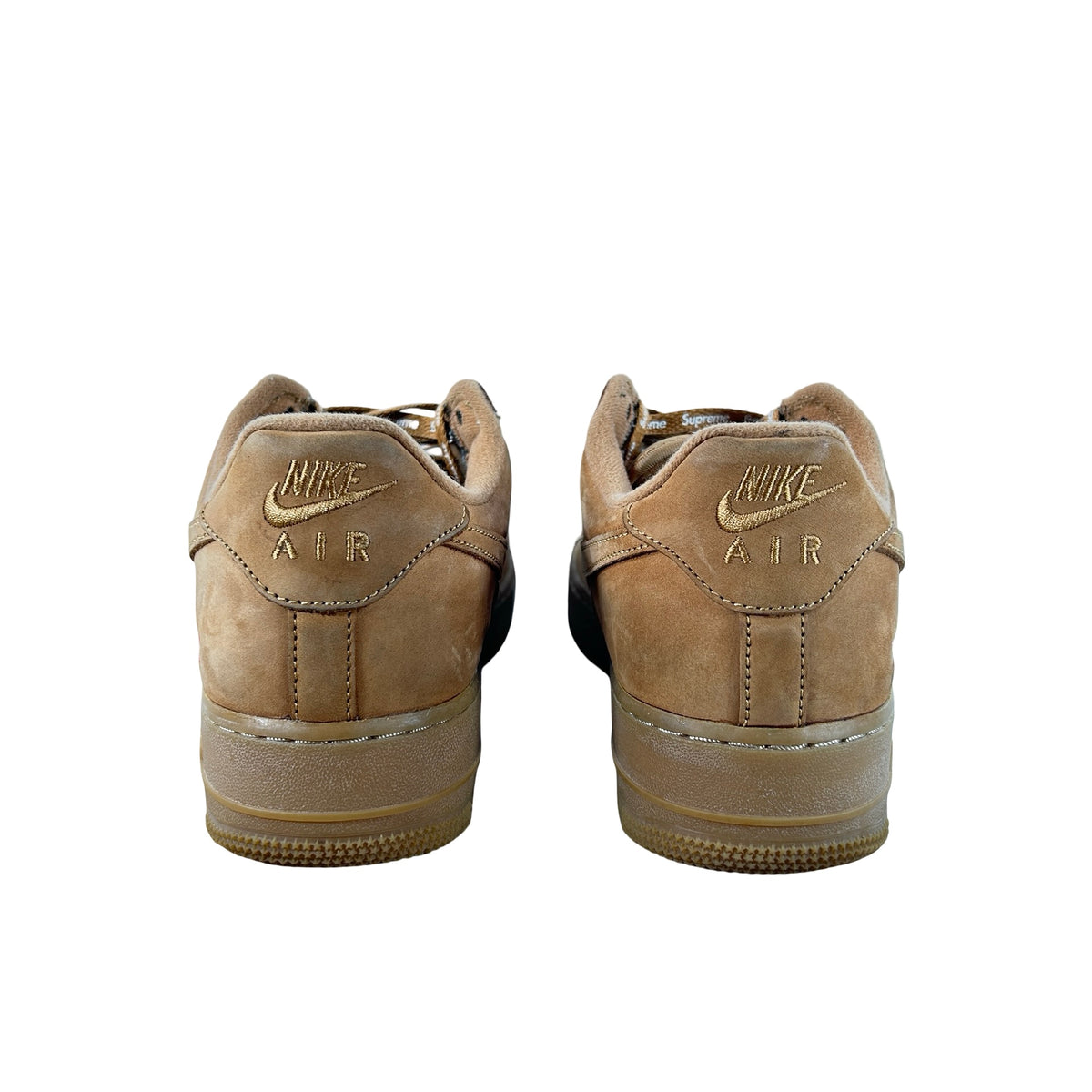 DN1555 200 Nike Air Force 1 Low SP Supreme Wheat [USED] - 9 M (Used) (No Box)
