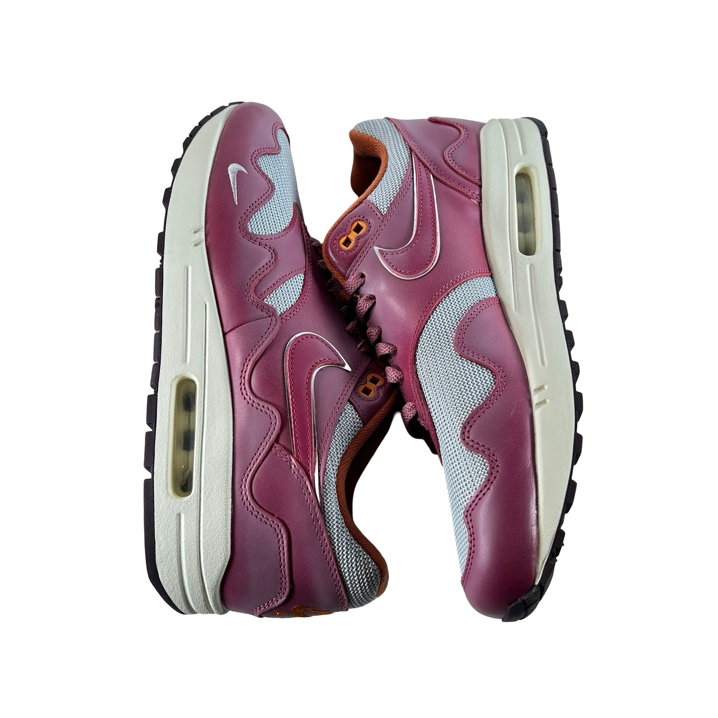 DO9549 001 Nike Air Max 1 Patta Waves Rush Maroon  [USED] - 11 M (Used2)