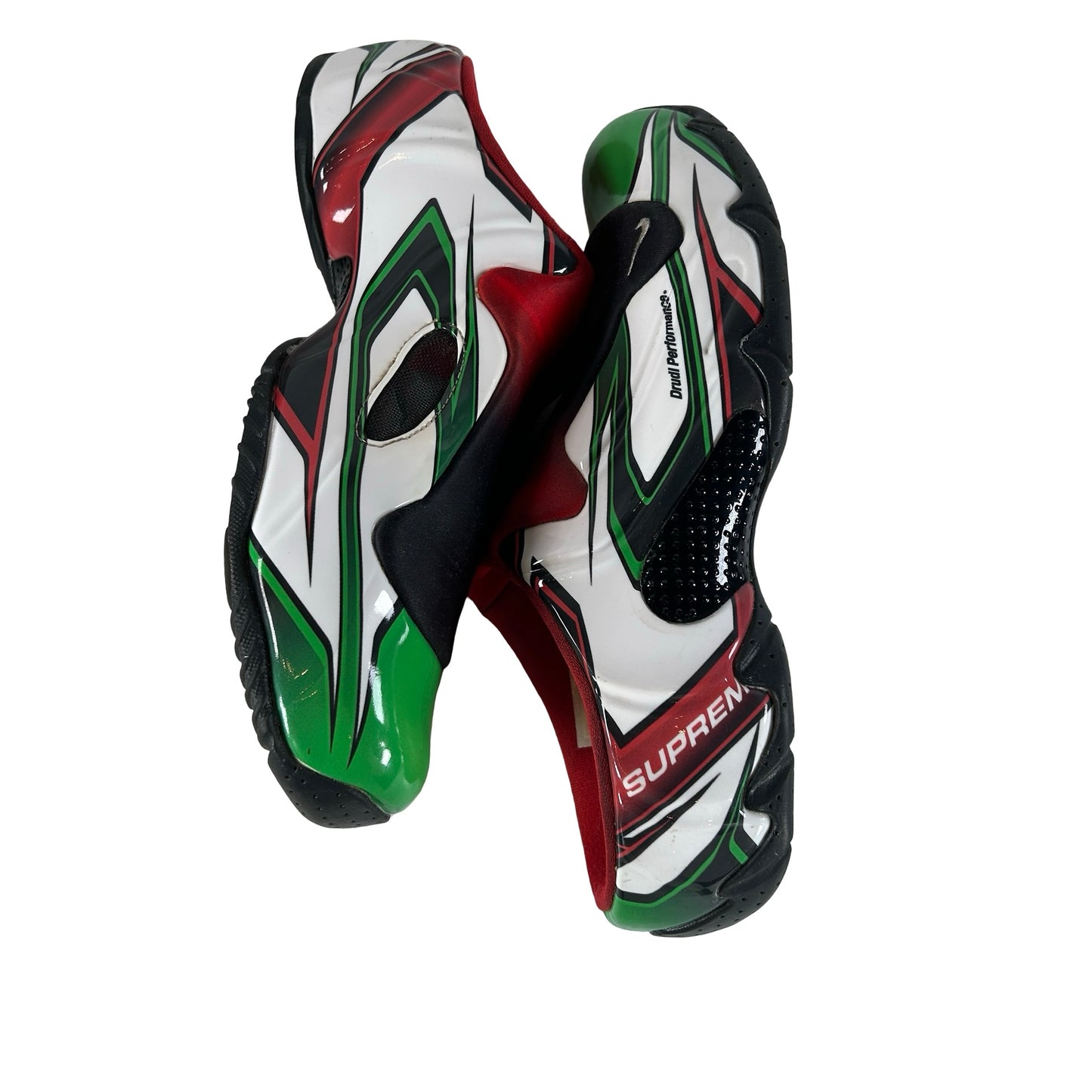 FN0289 100 Nike Clogposite Supreme White Gym Red Green [USED] - 10.5 M (Used2)
