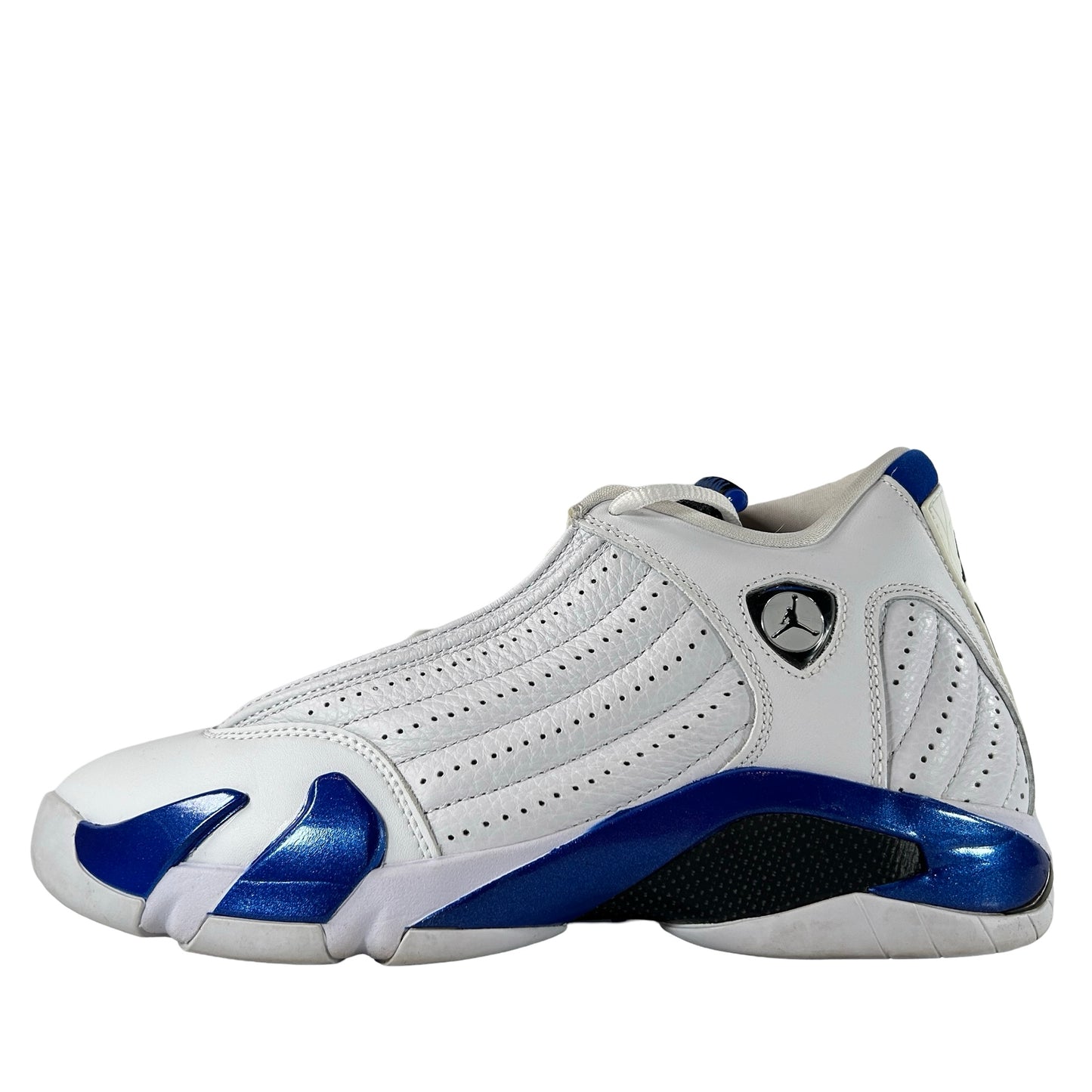 487471 104 Jordan 14 Retro White Hyper Royal [USED] - 9 M (Used2)