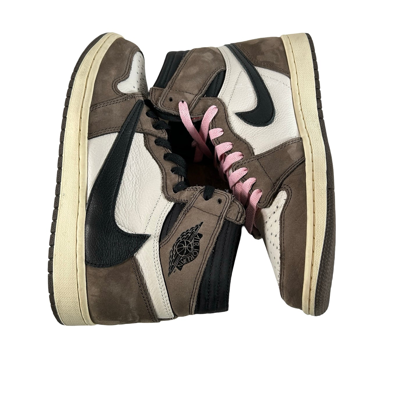 CD4487 100 Jordan 1 Retro High OG SP Travis Scott Mocha [USED] - 8 M (Used) (No Box)