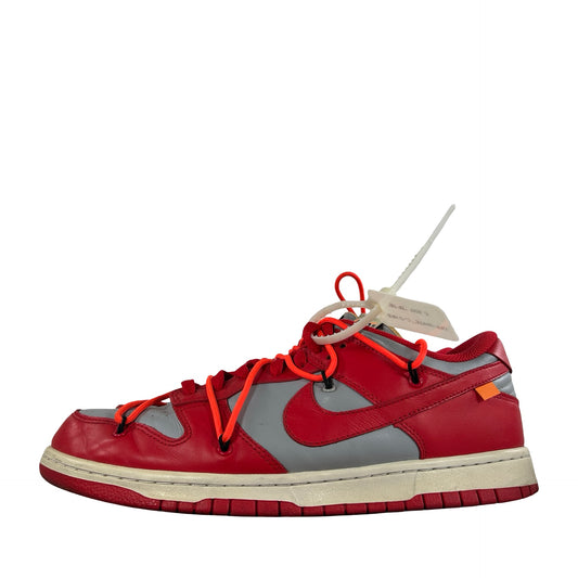 CT0856 600 Nike Dunk Low Off-White University Red [USED] - 10.5 M (Used)