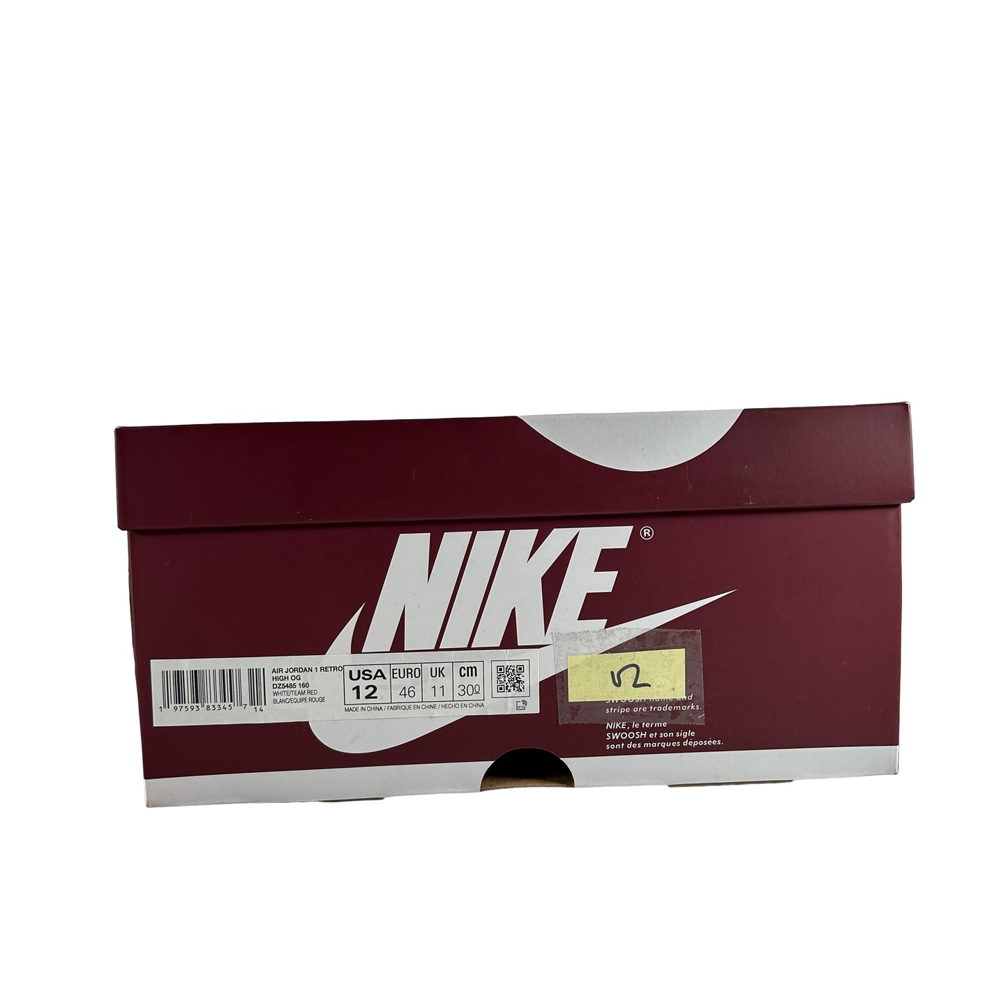 DZ5485 160 Jordan 1 Retro High OG Artisanal Team Red [USED] - 12 M (Used2)