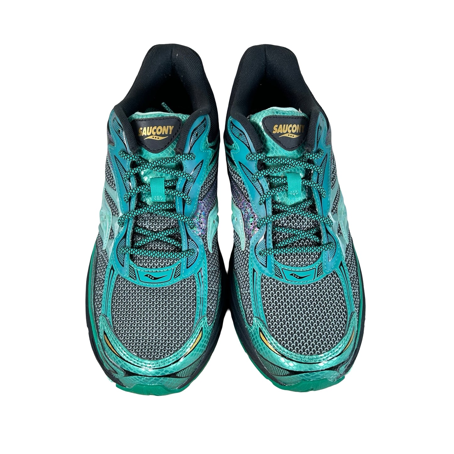 S70934 2 Saucony ProGrid Omni 9 Glowaconstrictor Green [USED] - 9 M (Used) (No Box) (No Insoles)