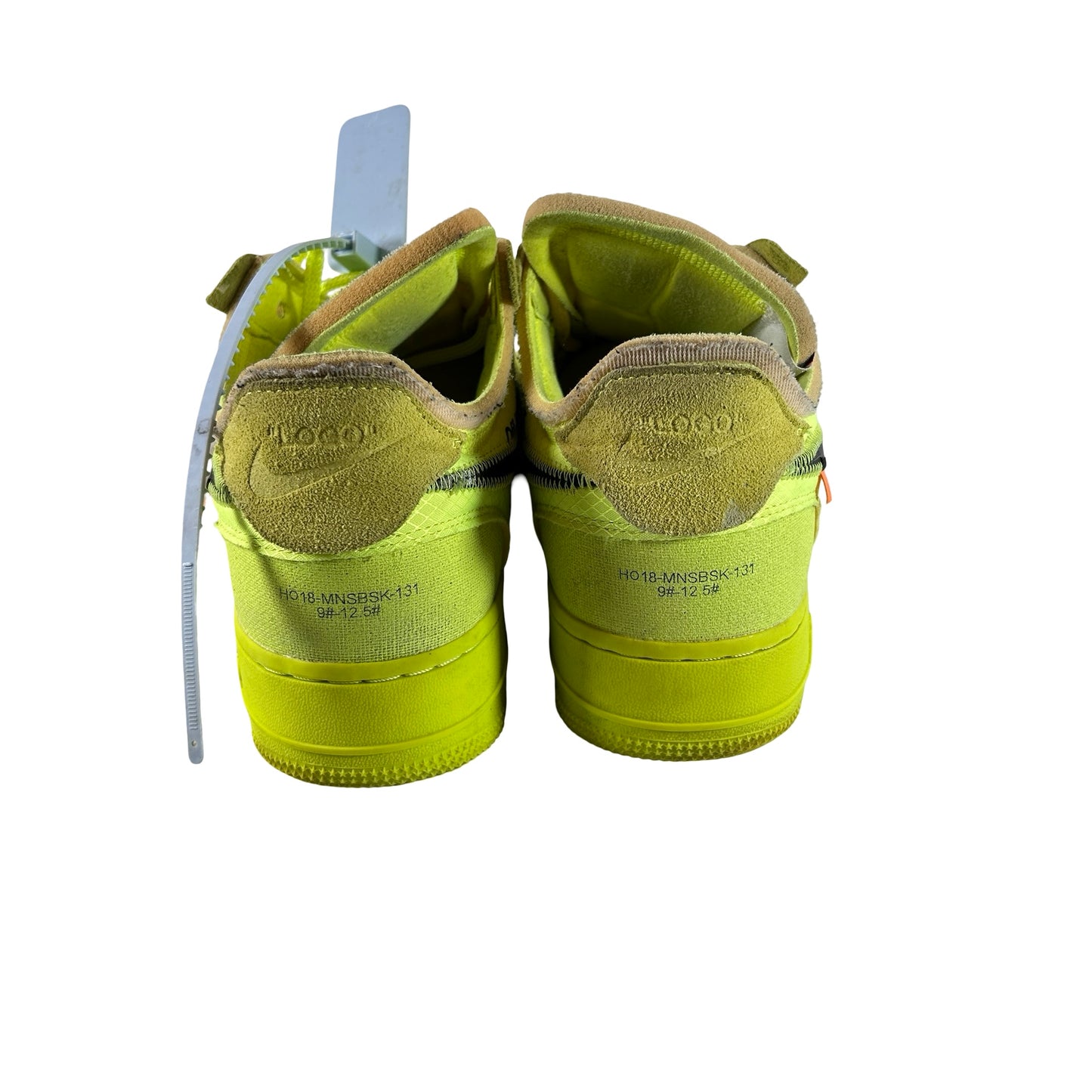 AO4606 700 Nike Air Force 1 Low Off-White Volt [USED] - 9 M (Used5)