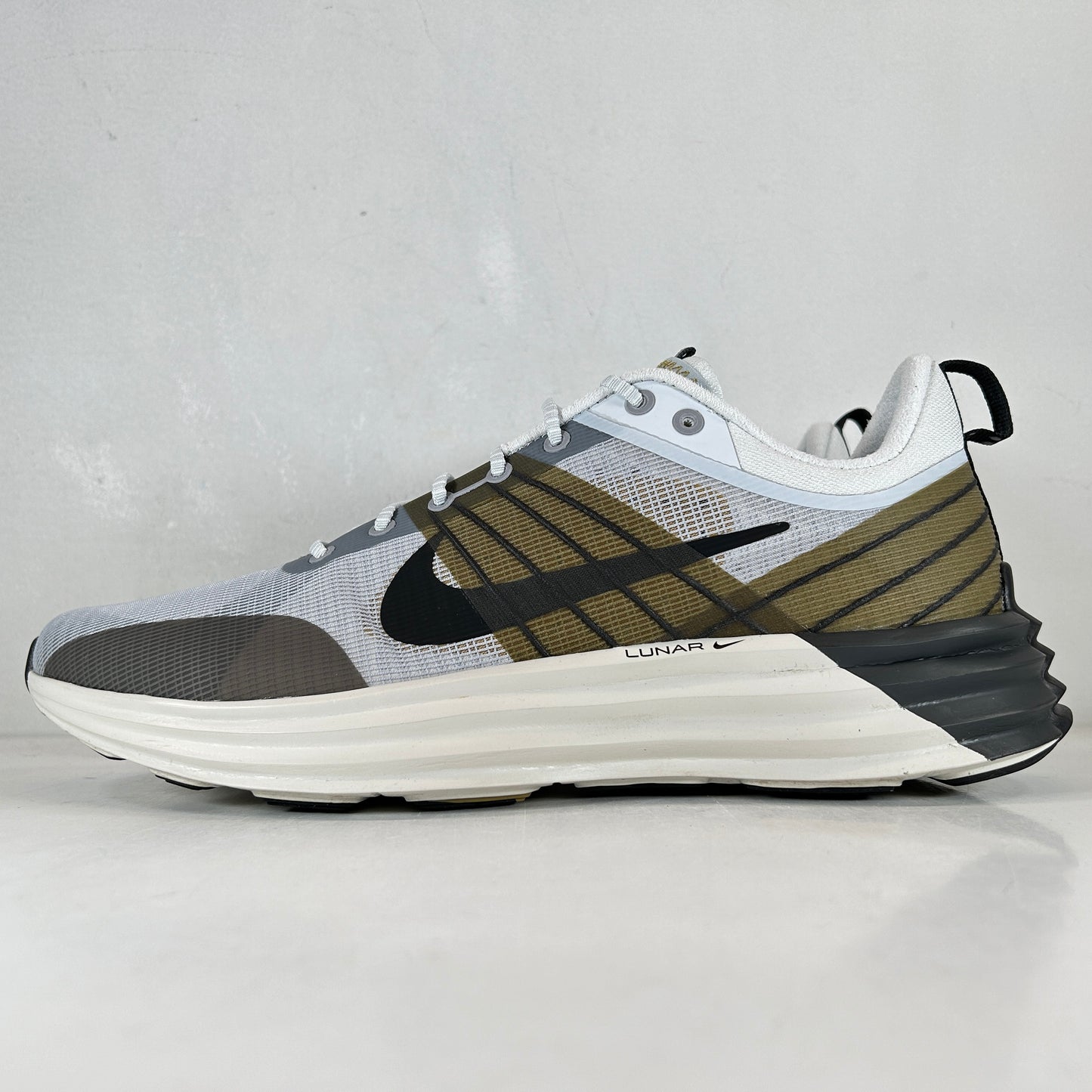 DV2440 001 Nike Lunar Roam Platinum Tint Desert Moss [USED] - 12 M (Used)