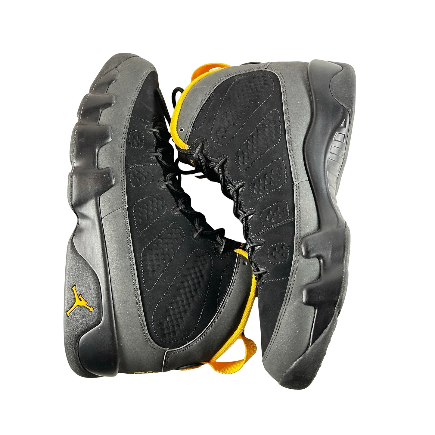 9 Retro Dark Charcoal University Gold [USED] - 12 M (Used) (Replace Box)