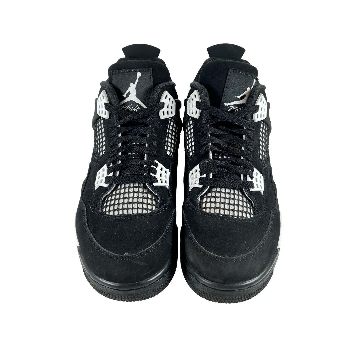 FQ8138 001  Jordan 4 Retro White Thunder [USED] - 10 M (Used8)