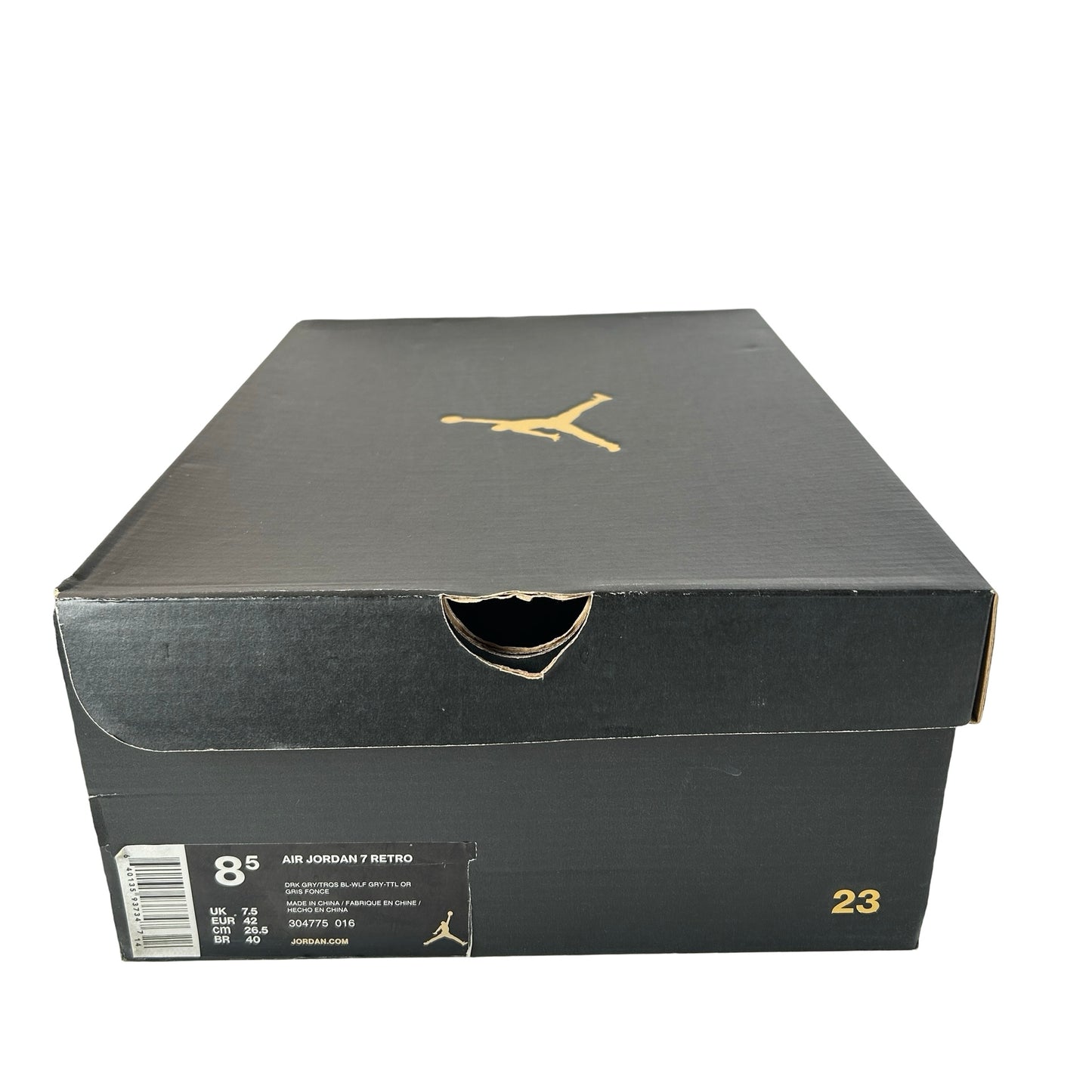 304775 016 Jordan 7 Retro Barcelona Days 2015 [CONDITIONAL] - 8.5 M (Yellowing) (Scratch on Left Shoe)