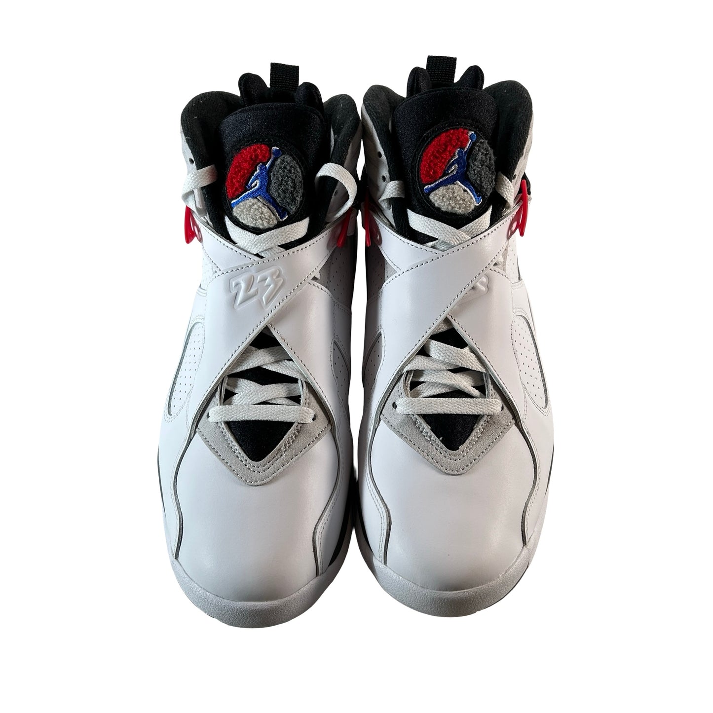 305381 100 Jordan 8 Retro White True Red (2025) [USED] - 10.5 M (Used)
