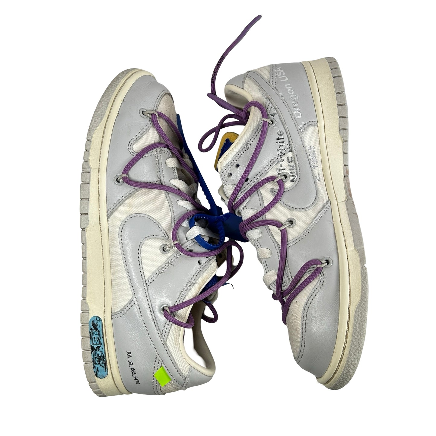 DM1602 107 Nike Dunk Low Off-White Lot 48 [USED] - 8.5 M (Used)