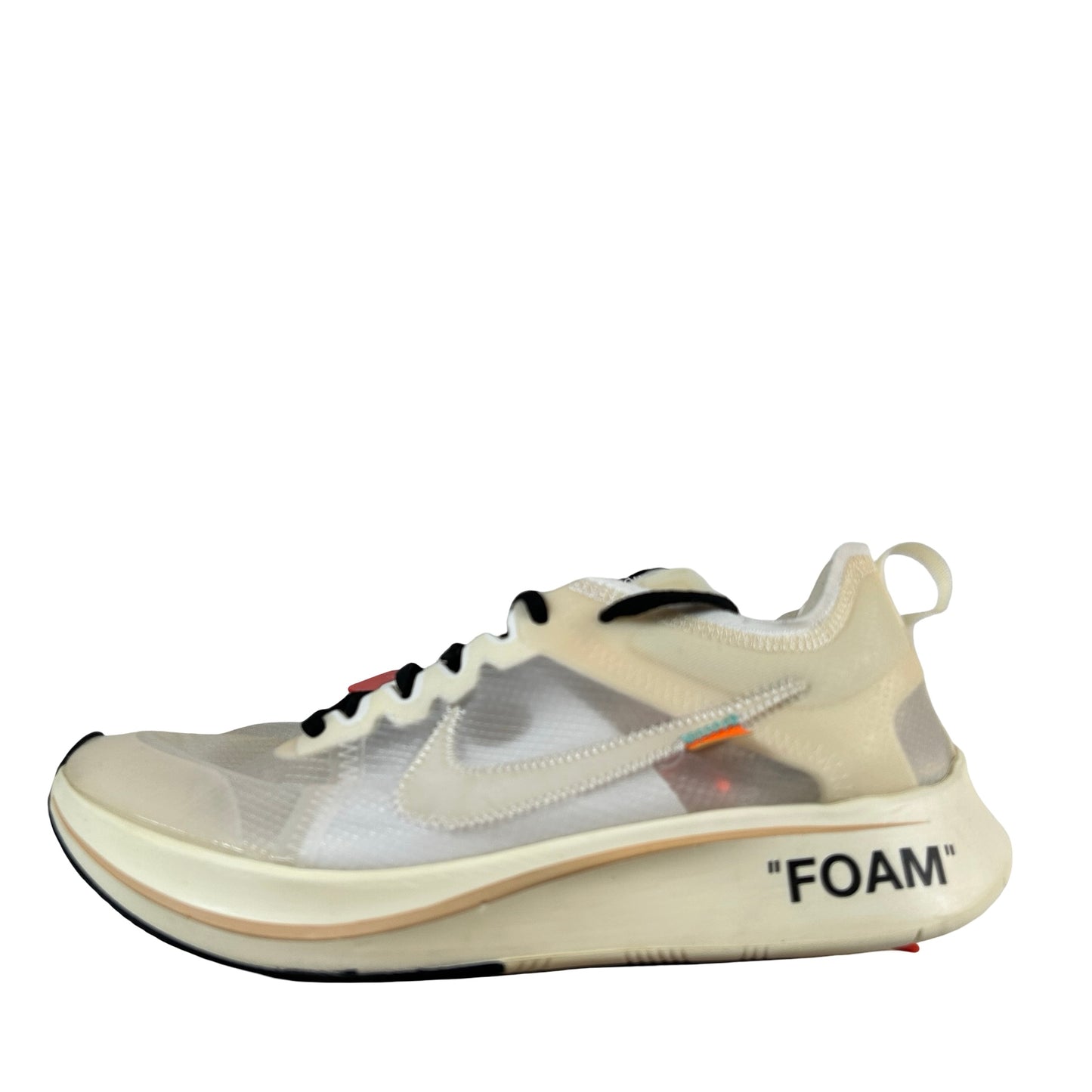 AJ4588 100 Nike Zoom Fly Off-White - 9 M (Yellowing)