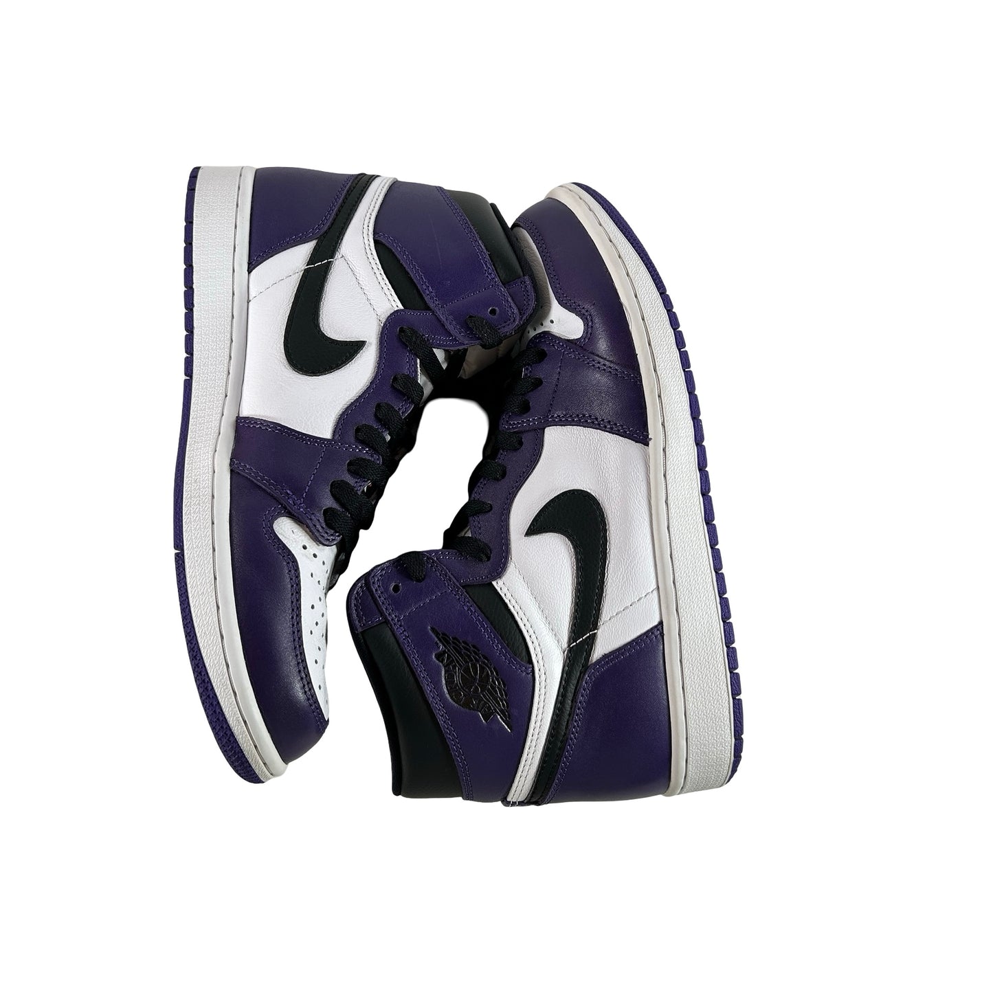 555088 500 Jordan 1 Court Purple [USED] - 10 M (Used) (Replace Box)