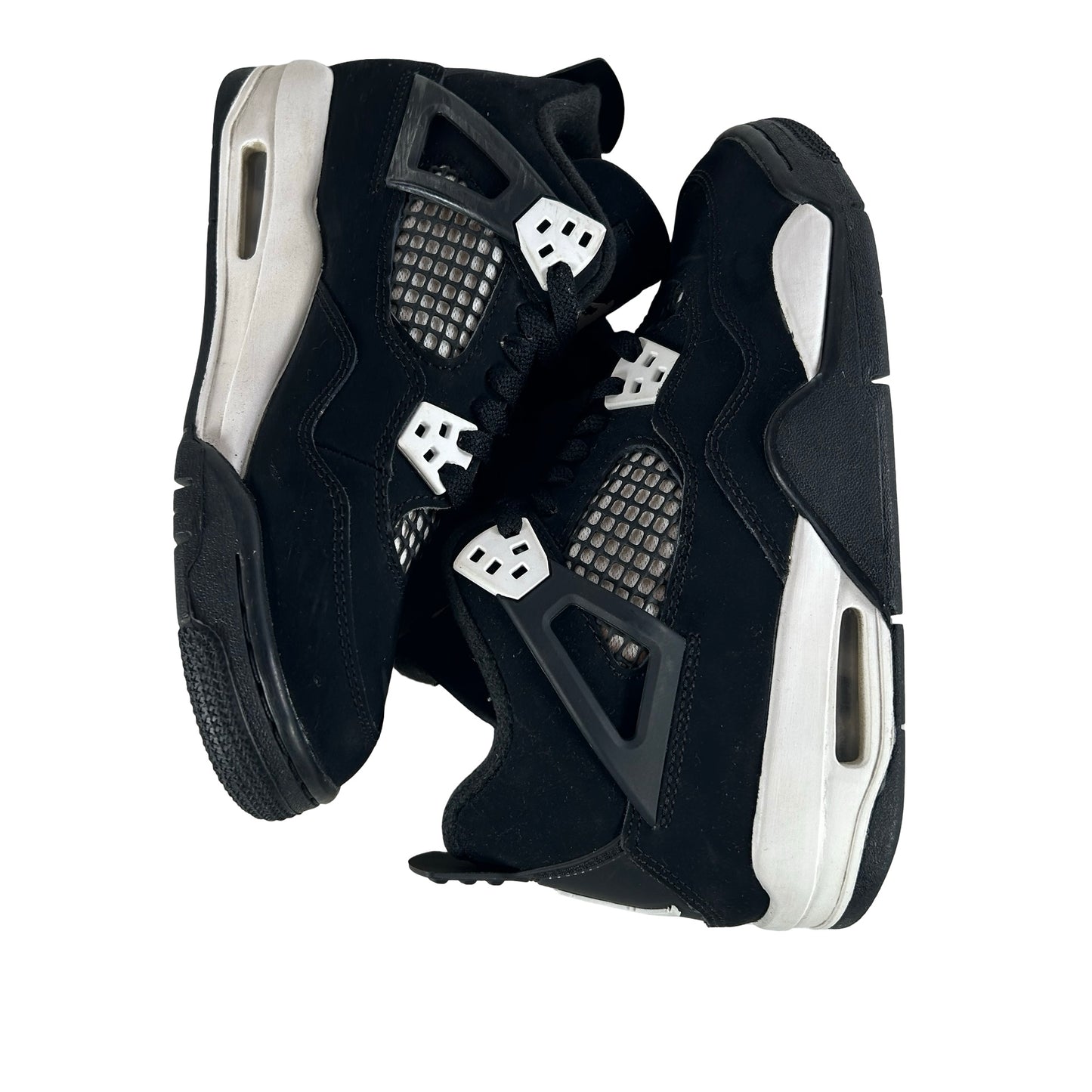 FQ8213 001 Jordan 4 Retro White Thunder (GS) [USED] - 5 Y (Used) (No Box)