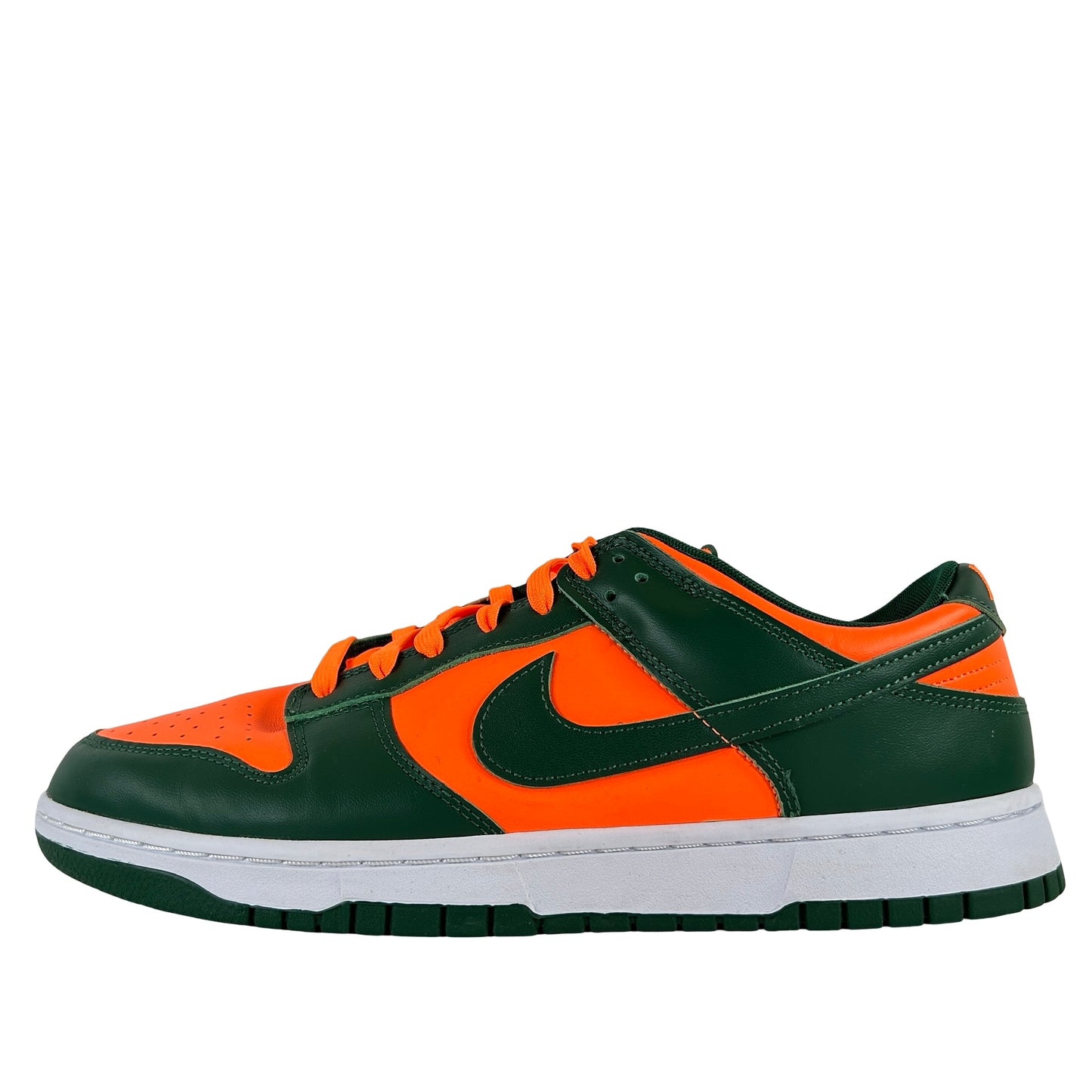DD1391 300 Nike Dunk Low Retro Miami Hurricanes [USED] - 12 M (Used) (No Box)