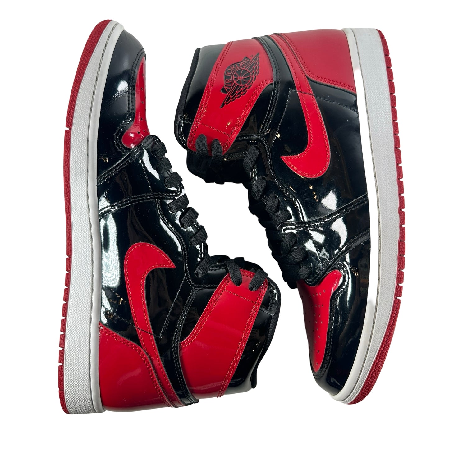 555088 063 Jordan 1 Retro High OG Patent Bred [USED] - 10 M (Used) (No Box)