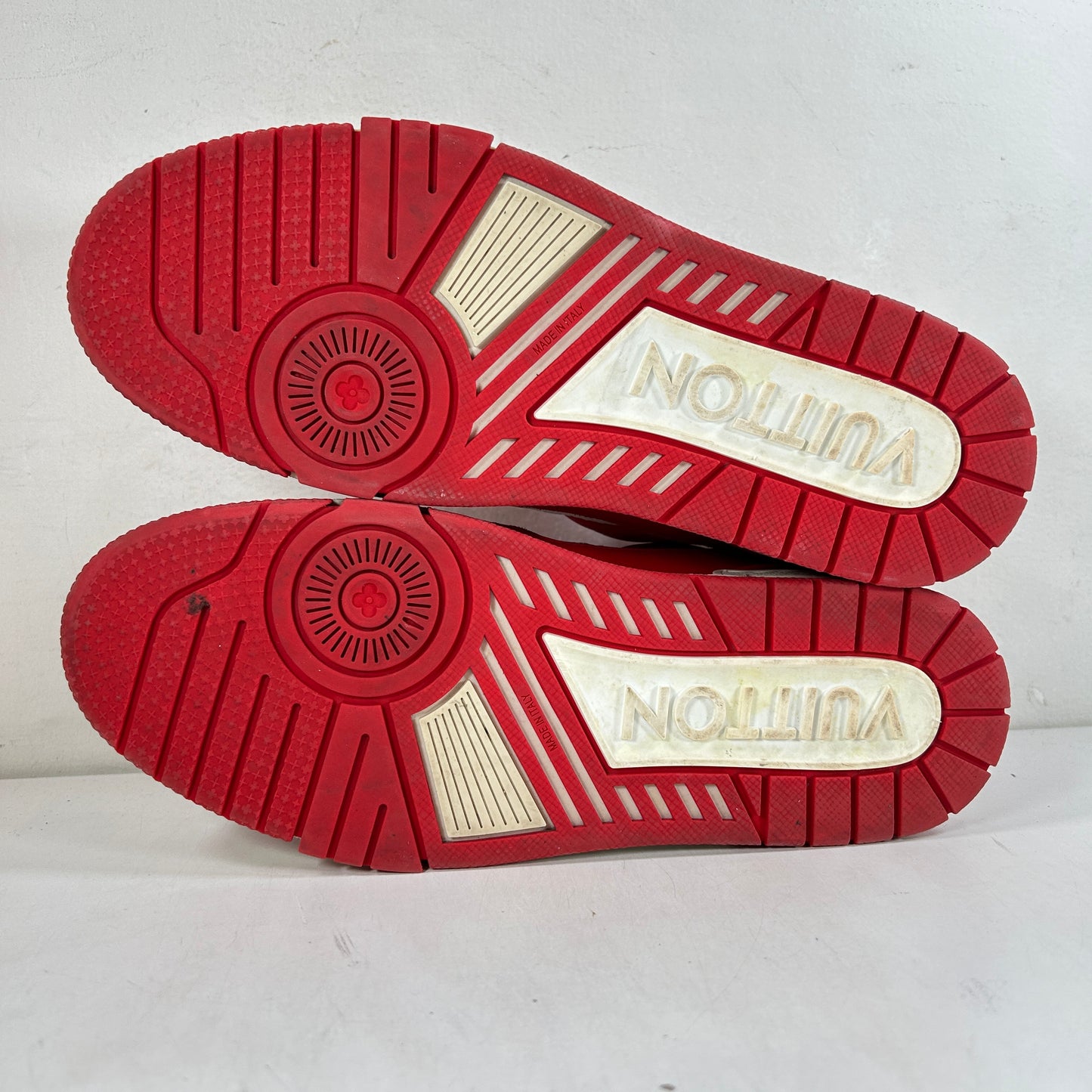 1A8PK6 / 1A8PJY Louis Vuitton Trainer Red White [USED] - LV 7 (Used) (No Box)