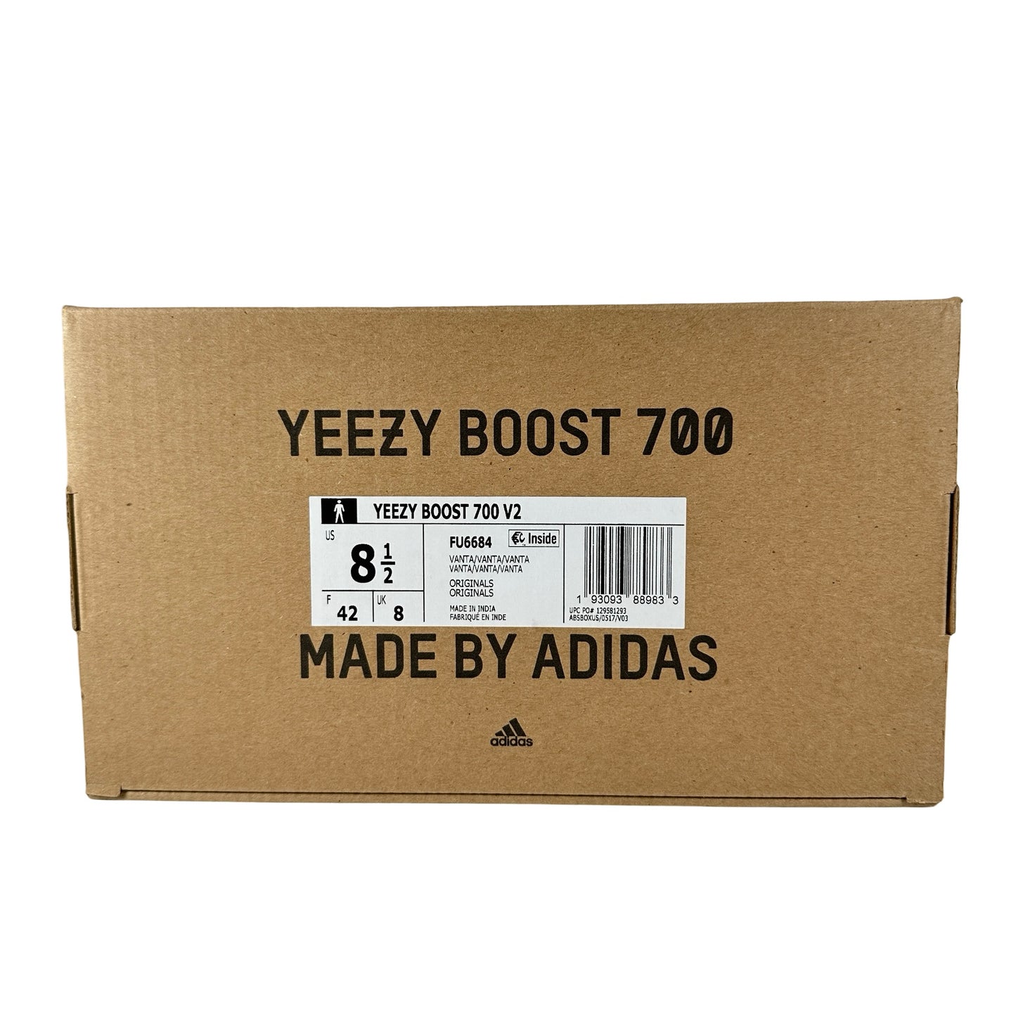 FU6684 Adidas Yeezy Boost 700 V2 Vanta [USED] - 8.5 M (Used)