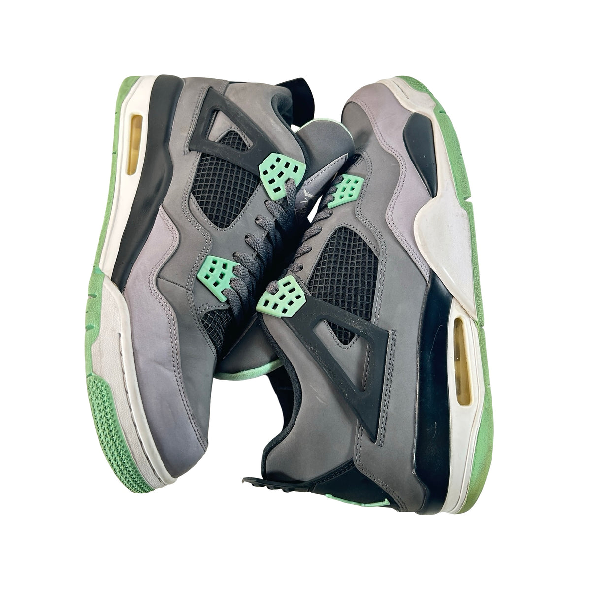 308497 033 Jordan 4 Retro Green Glow [USED] - 12 M (Used)
