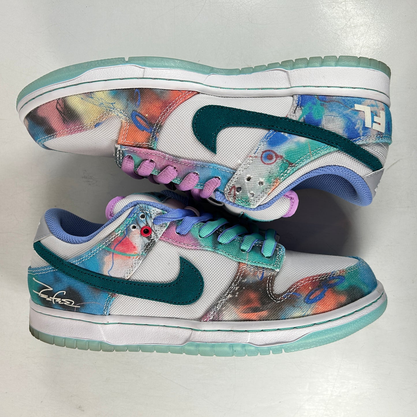 HF6061 400 Nike SB Dunk Low Futura Laboratories Bleached Aqua [USED] - 9 M (Used2)