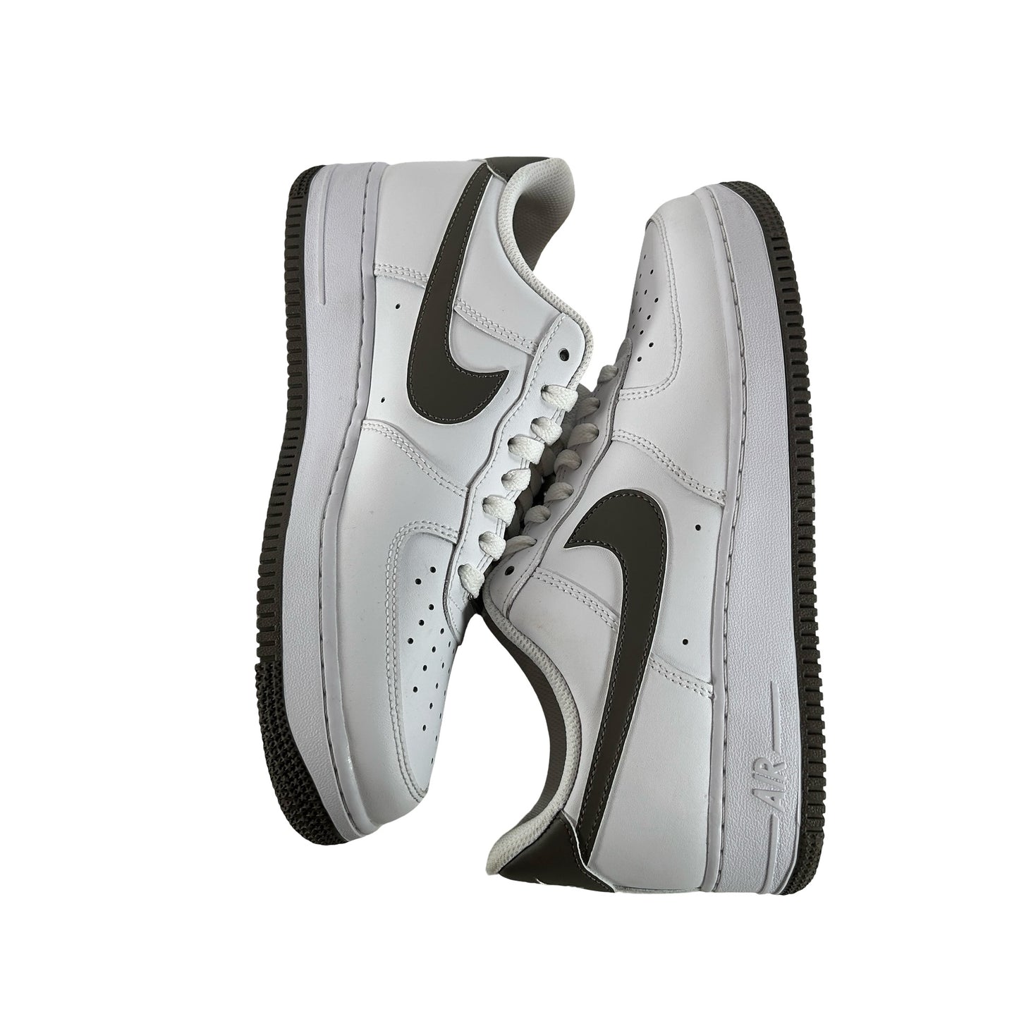 FJ4146 118 Nike Air Force 1 Low '07 White Cave Stone [USED] - 8.5 M (Used) (No Box)