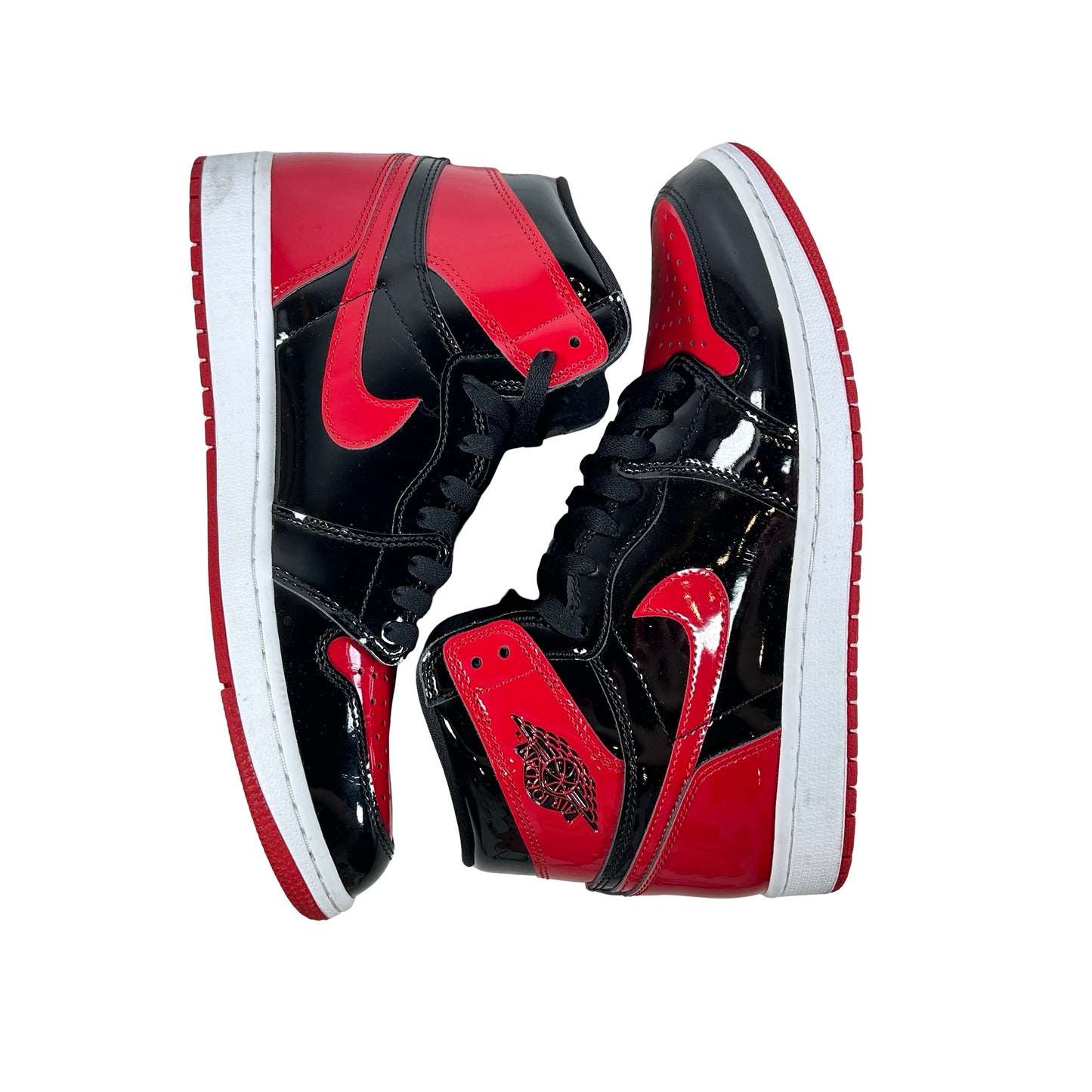 555088 063 Jordan 1 Retro High OG Patent Bred [USED] - 9.5 M (Used8)
