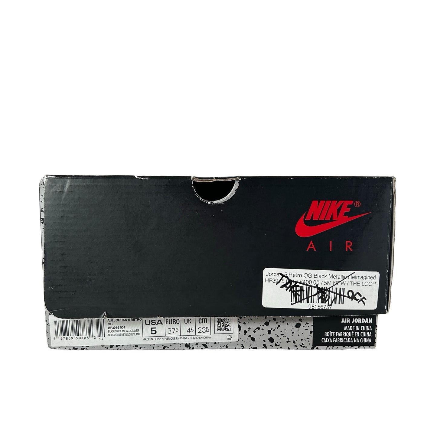 HF3975 001 Jordan 5 Retro OG Black Metallic Reimagined [USED] - 5 M (Used)