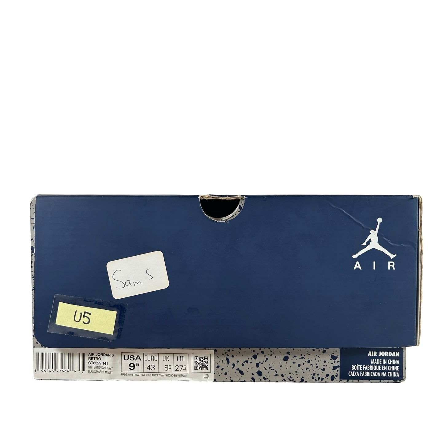 CT8529 141 Jordan 6 Retro Midnight Navy (2022) [USED] - 9.5 M (Used5)