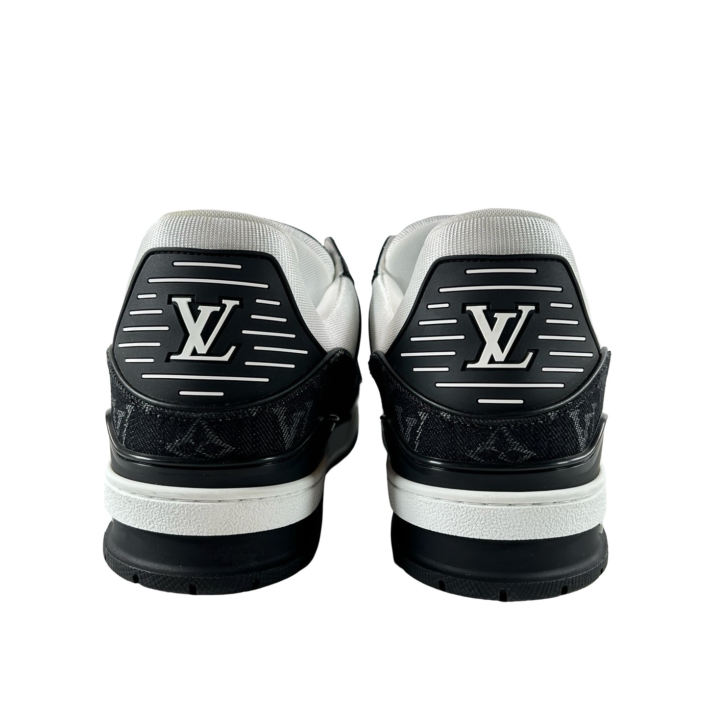 1A9JG9 Louis Vuitton LV Trainer White Black [USED] - LV 11 (Used)
