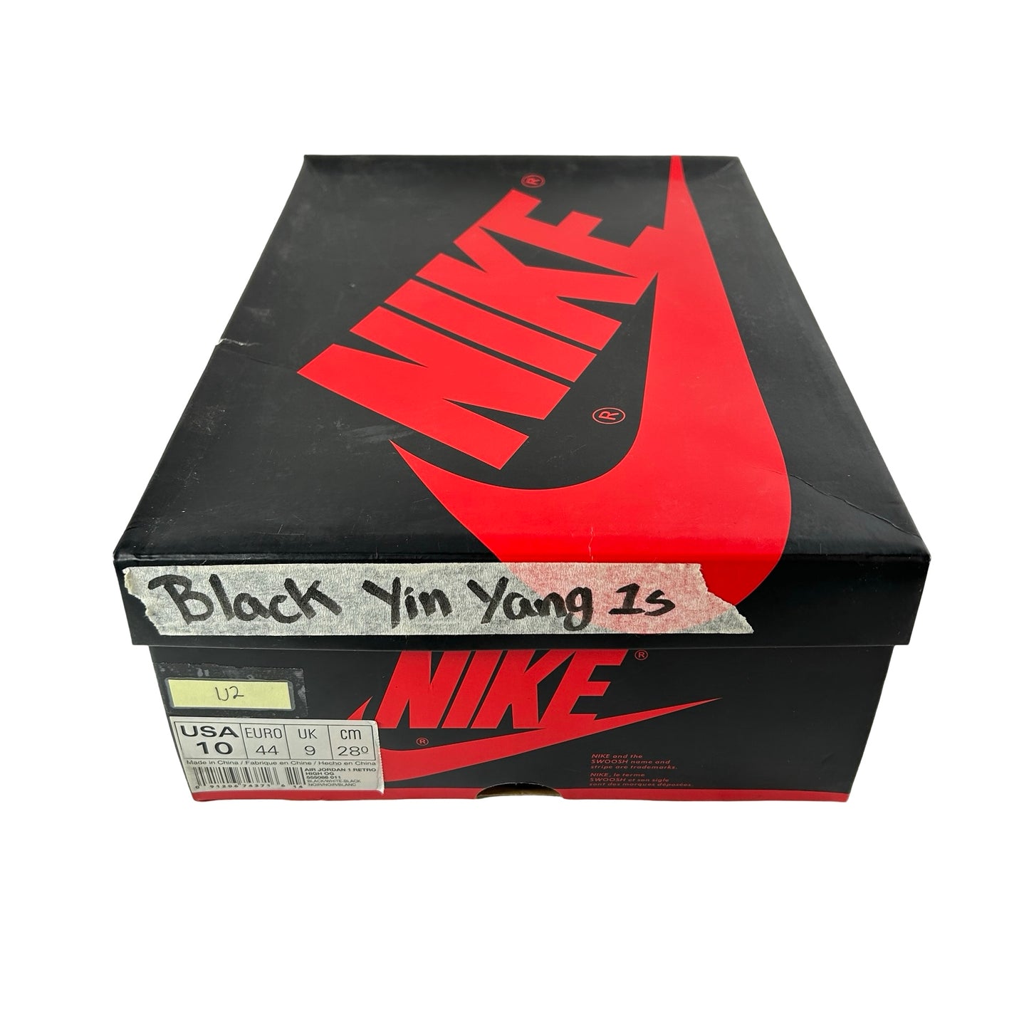555088 011 Jordan 1 Retro Yin Yang Black [USED] - 10 M (Used2)