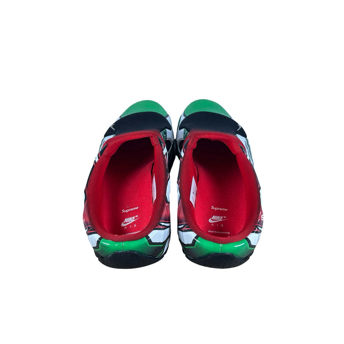 FN0289 100 Nike Clogposite Supreme White Gym Red Green [USED] - 7.5 M (Used)