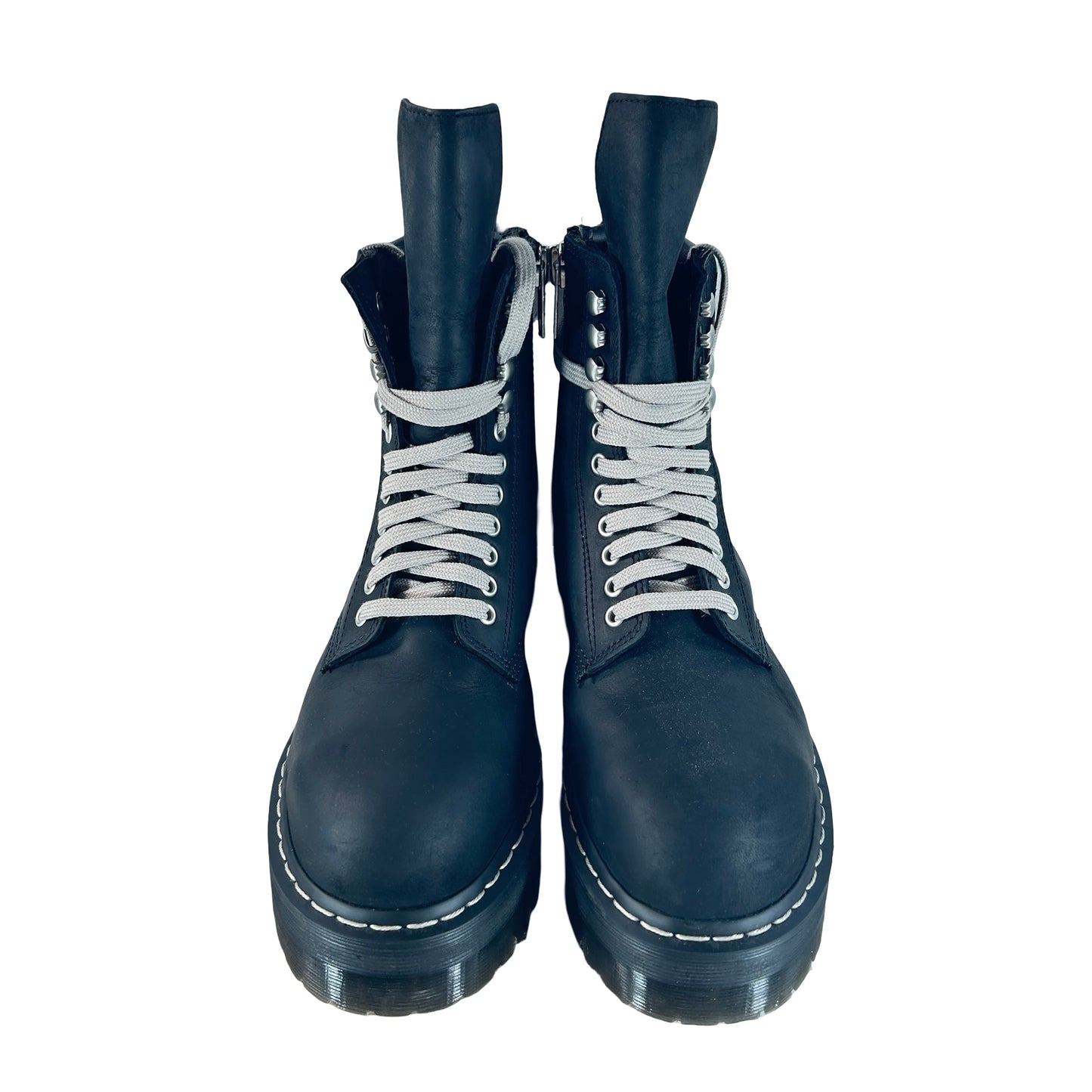 DM02E6813 9001 09 Dr. Martens 1460 DRKSHDW Quad Sole Steel Toe Boot Rick Owens Black [USED] - 9 M (Used) (No Box)