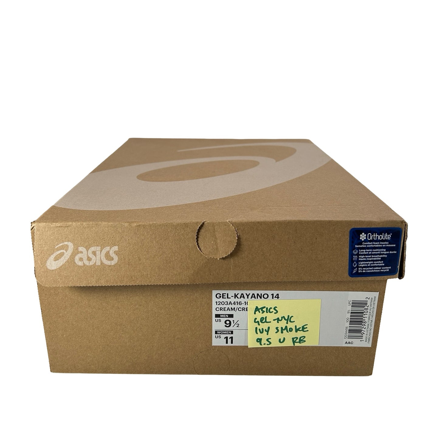1203A383 302 ASICS Gel-NYC Ivy Smoke Grey [USED] - 9.5 (Used) (Replace Box)