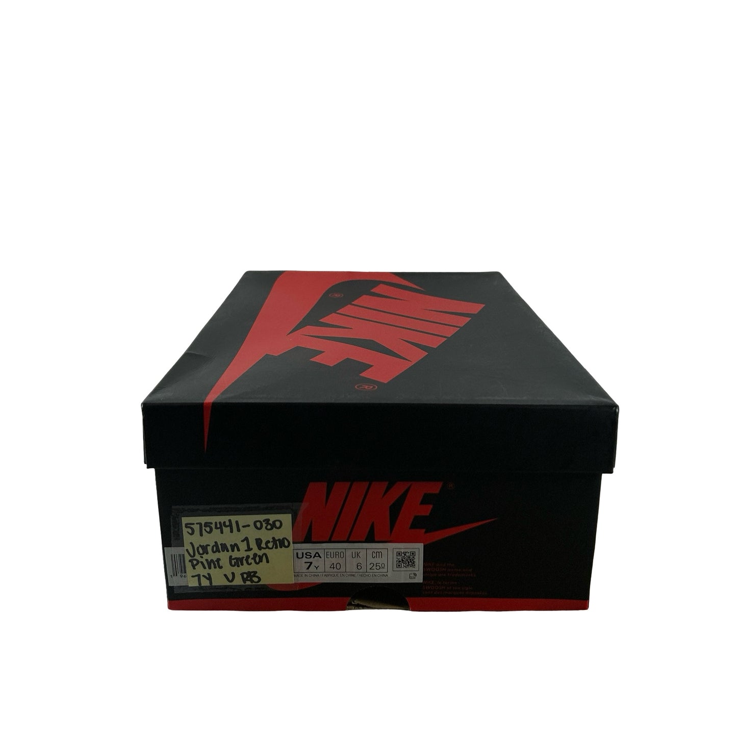 575441 030 Jordan 1 Retro High Pine Green Black (GS) [USED] - 7 Y (Used) (Replace Box)
