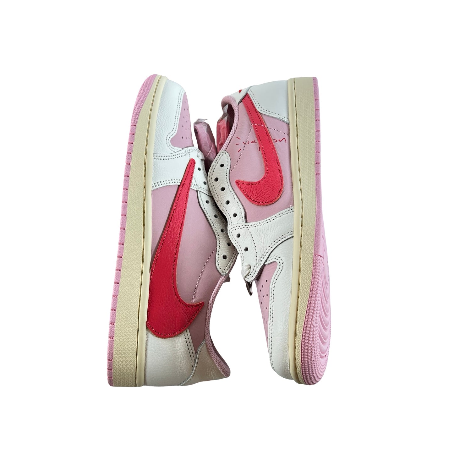 IQ7604 101 Jordan 1 Retro Low OG SP Travis Scott Sail Tropical Pink [USED] - 8.5 M (Used)