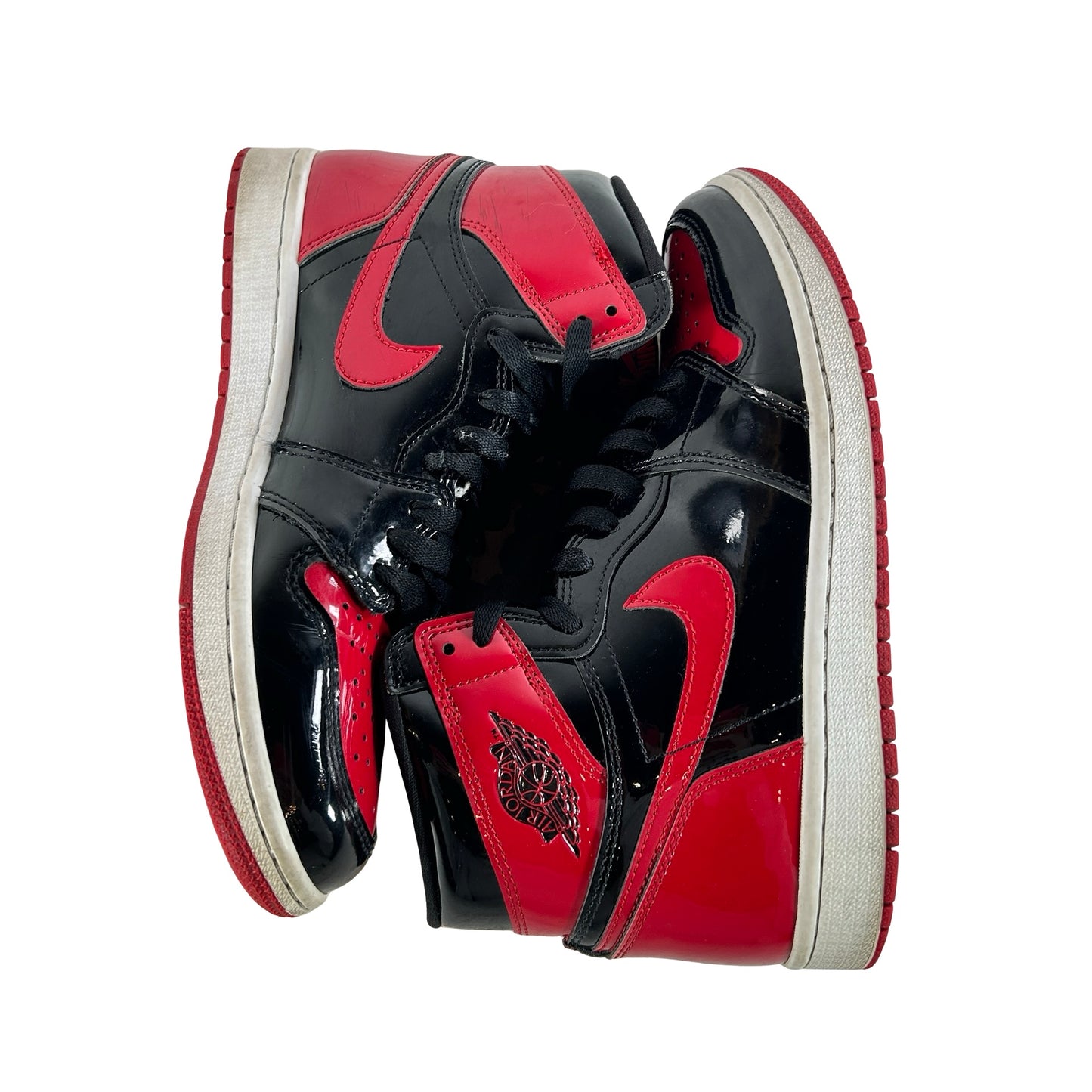555088 063 Jordan 1 Retro High OG Patent Bred [USED] - 8 M (Used2) (No Box2)