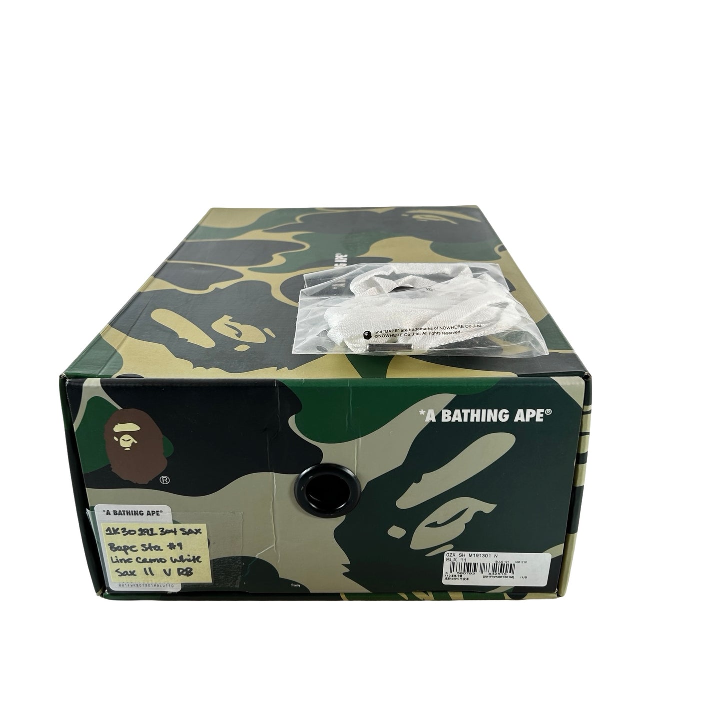1K30 191 304 SAX A Bathing Ape Bape Sta #4 Line Camo White Sax [USED] - 11 M (Used) (Replace Box)