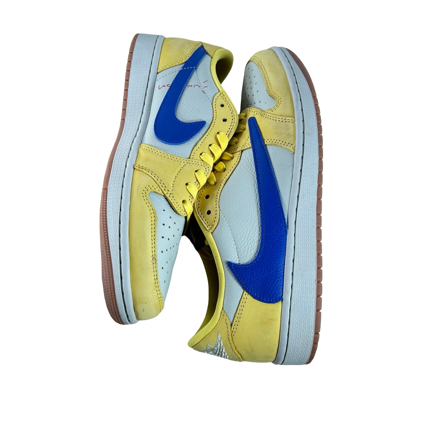 DZ4137 700 Jordan 1 Retro Low OG SP Travis Scott Canary (Women's) [USED] - 11.5 W (Used3))