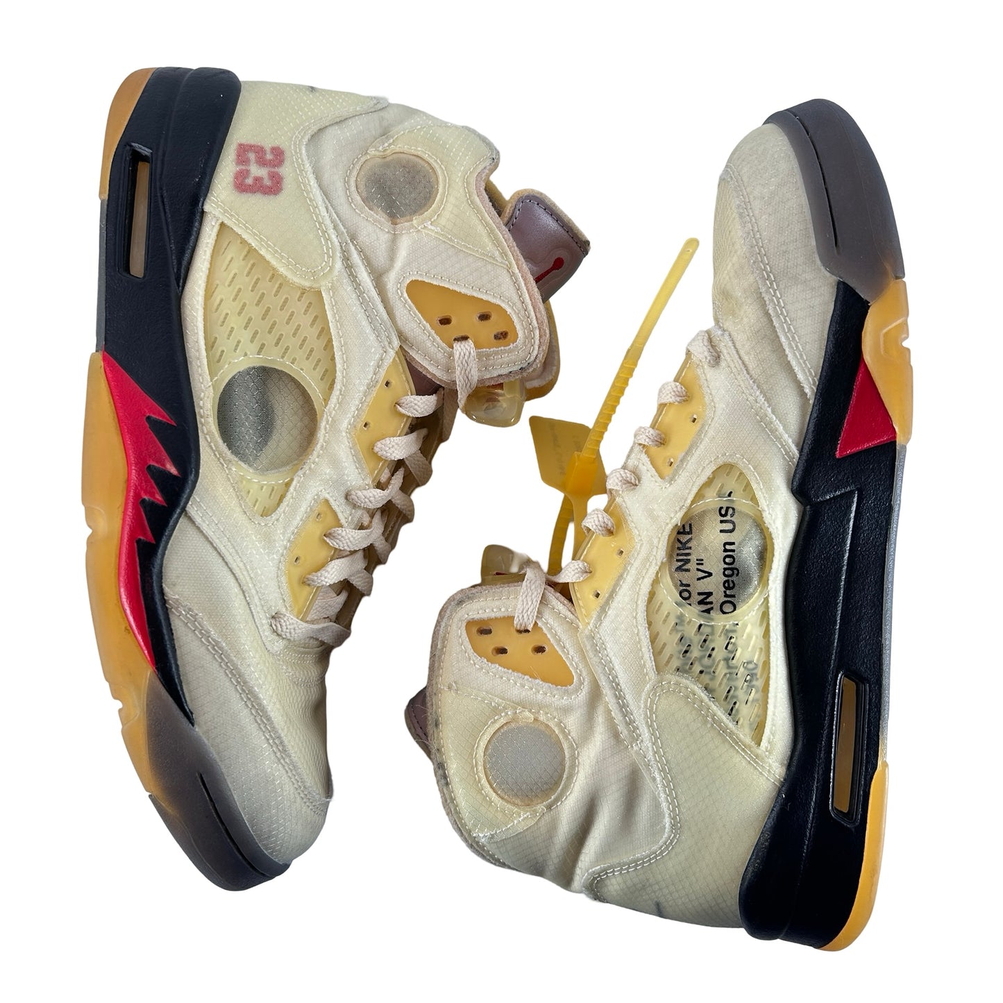 DH8565 100 Jordan 5 Off-White Sail [USED] - 12 M (Used) (No Box)