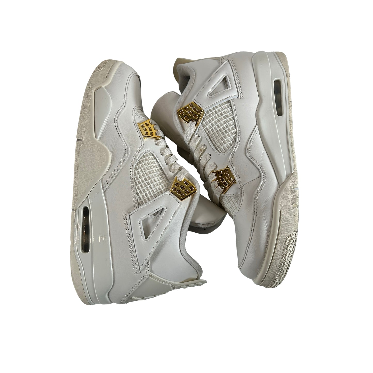 AQ9129 170 Jordan 4 Retro Metallic Gold (W) [USED] - 12 W (Used2)