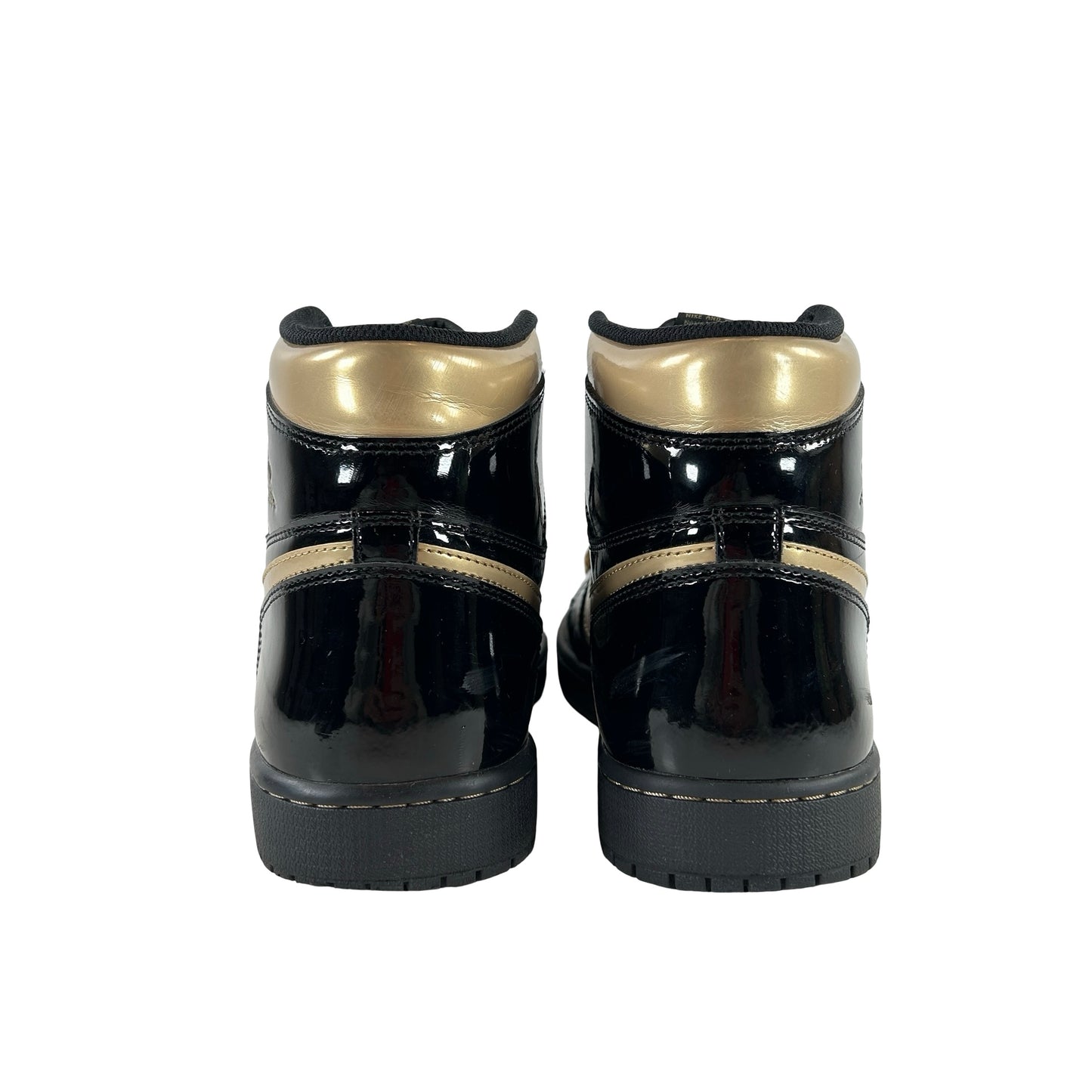 555088 032 Jordan 1 Black/Gold [USED] - 12 M (Used) (Replace Box)