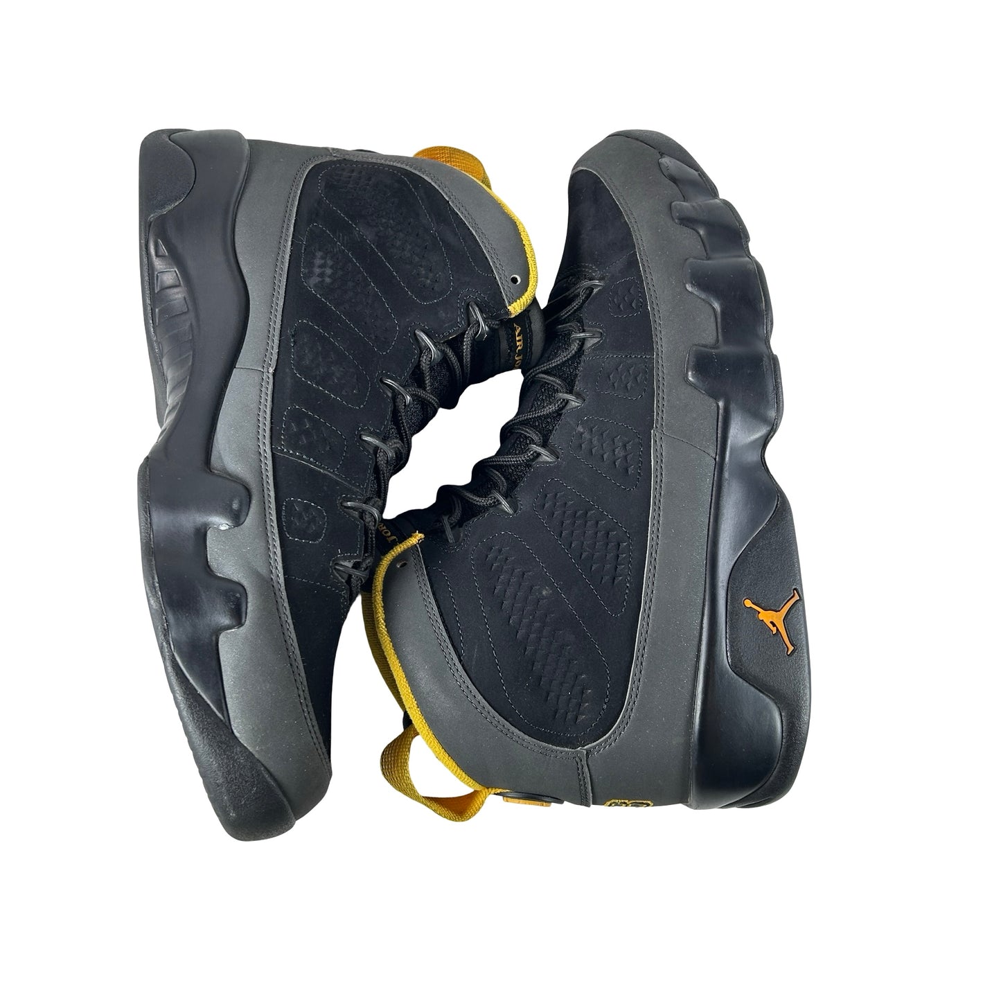 CT8019 070 Jordan 9 Retro Dark Charcoal University Gold [USED] - 12 M (Used3) (No Box3)