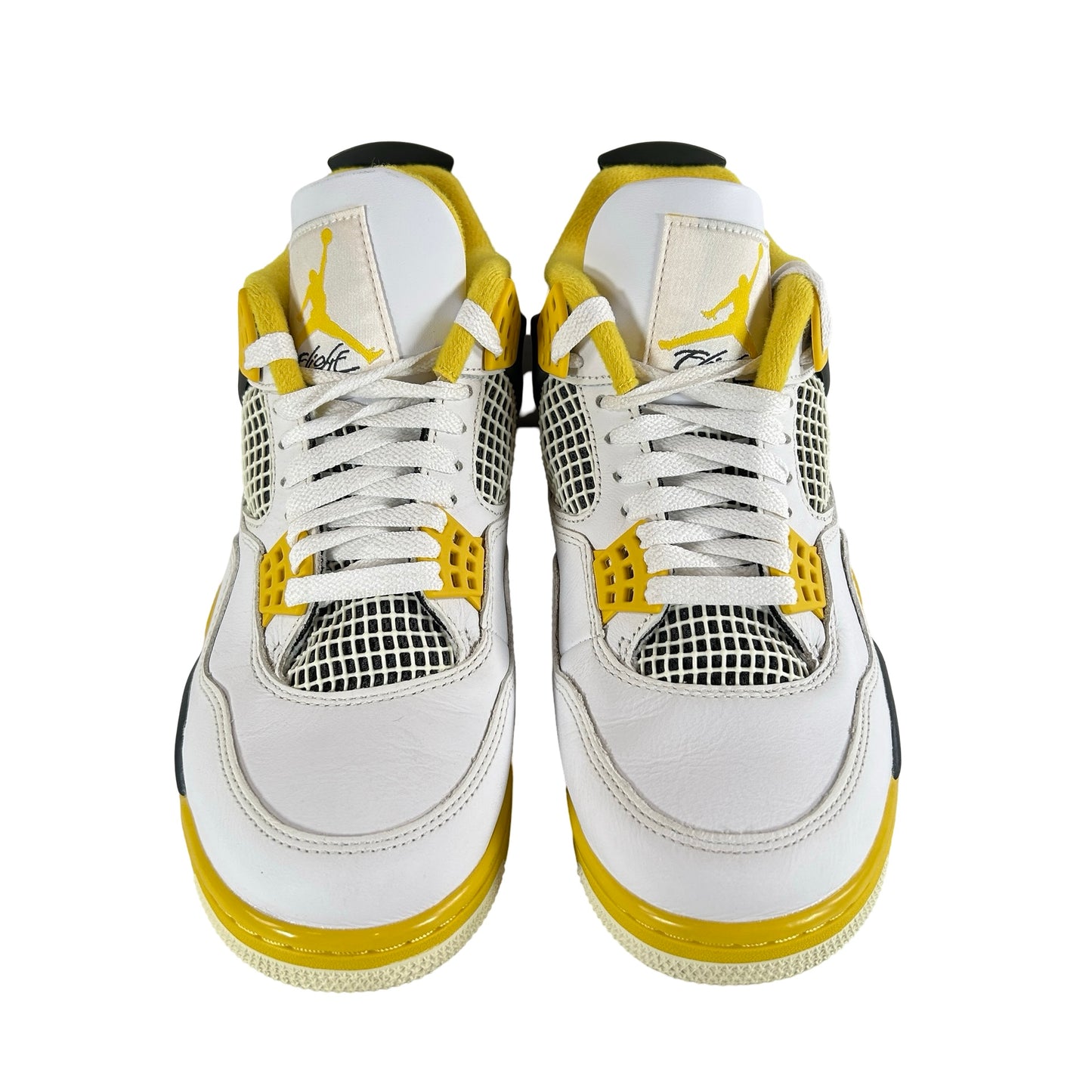 AQ9129 101 Jordan 4 Retro Vivid Sulfur (Women's) [USED] - 9.5 W (Used) (No Box)