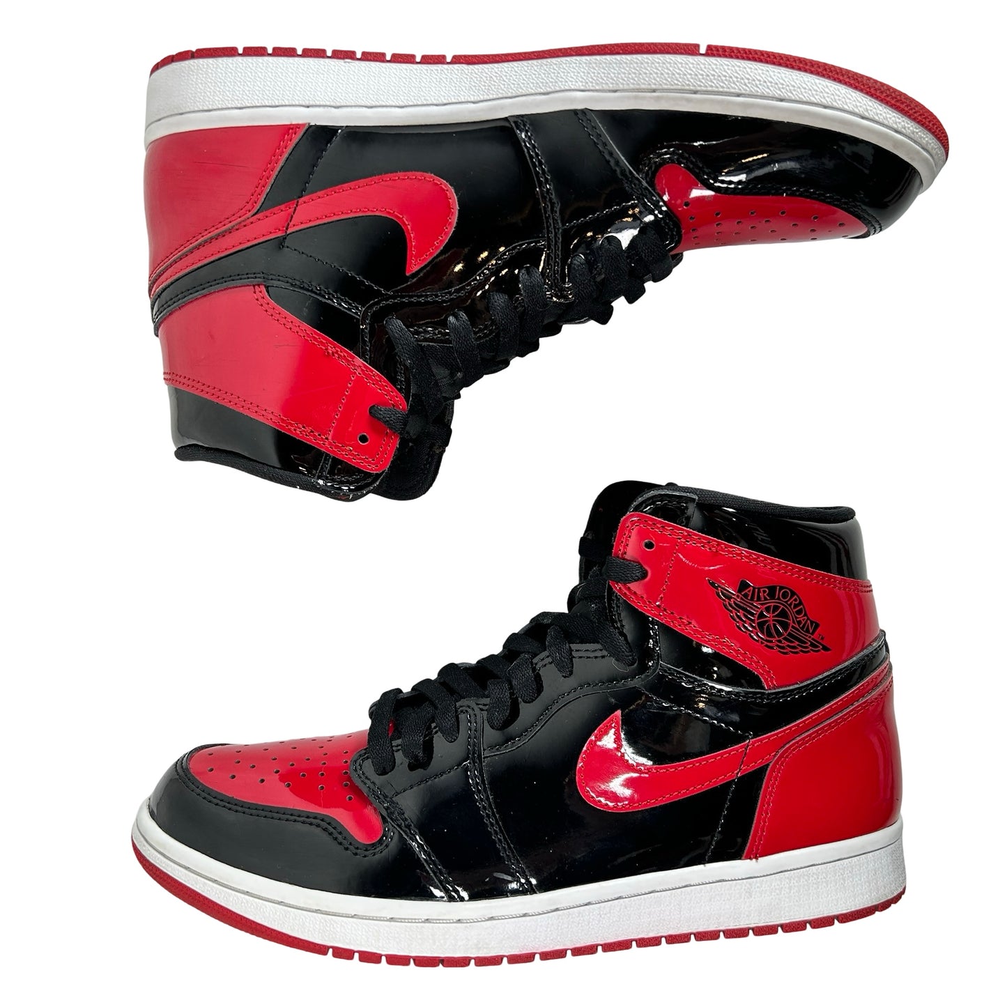 555088 063 Jordan 1 Retro High OG Patent Bred [USED] - 10.5 M (Used3)