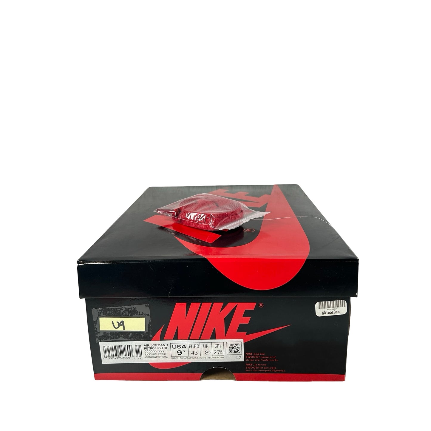 555088 063 Jordan 1 Retro High OG Patent Bred [USED] - 9.5 M (Used9)