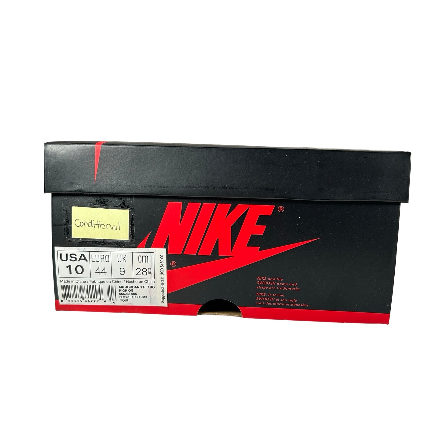 555088 005 Jordan 1 Retro Shattered Backboard [CONDITIONAL] - 10 M (Yellowing)