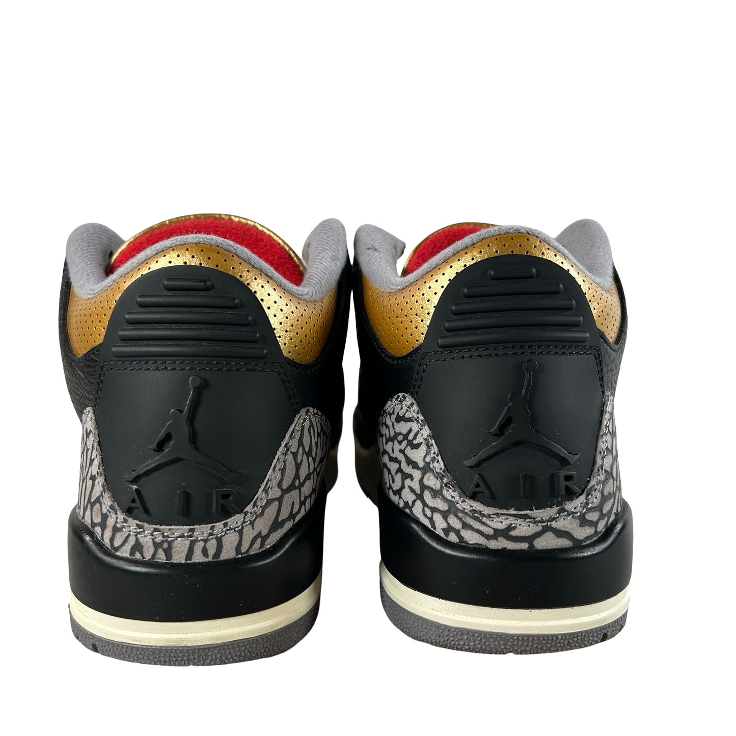 CK9246 067 Jordan 3 Retro Black Cement Gold (W) [USED] - 8 W (Used)