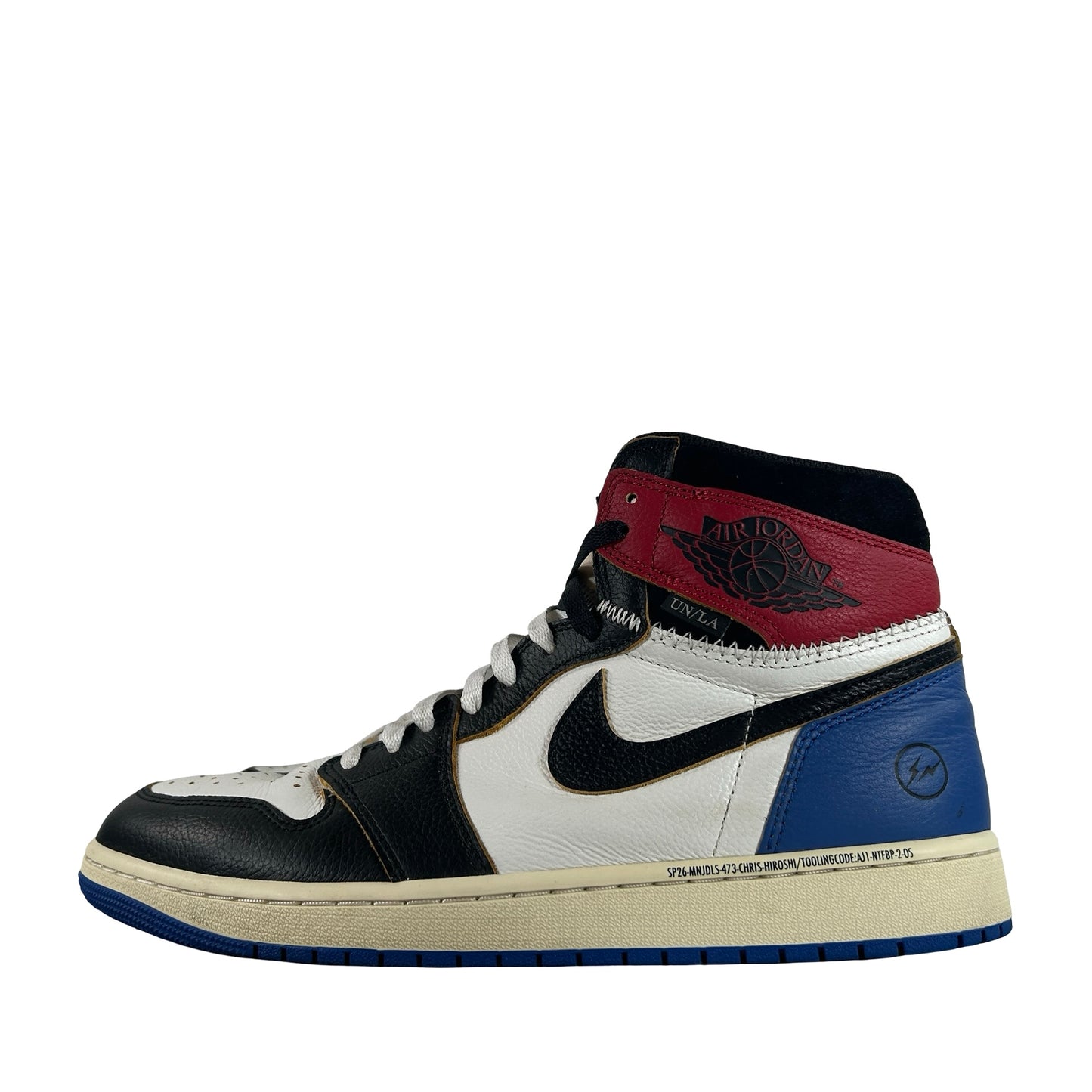 IO7847 002 Jordan 1 Retro High OG SP Fragment x Union LA Varsity Red Sport Royal [USED] - 12 M (Used2)